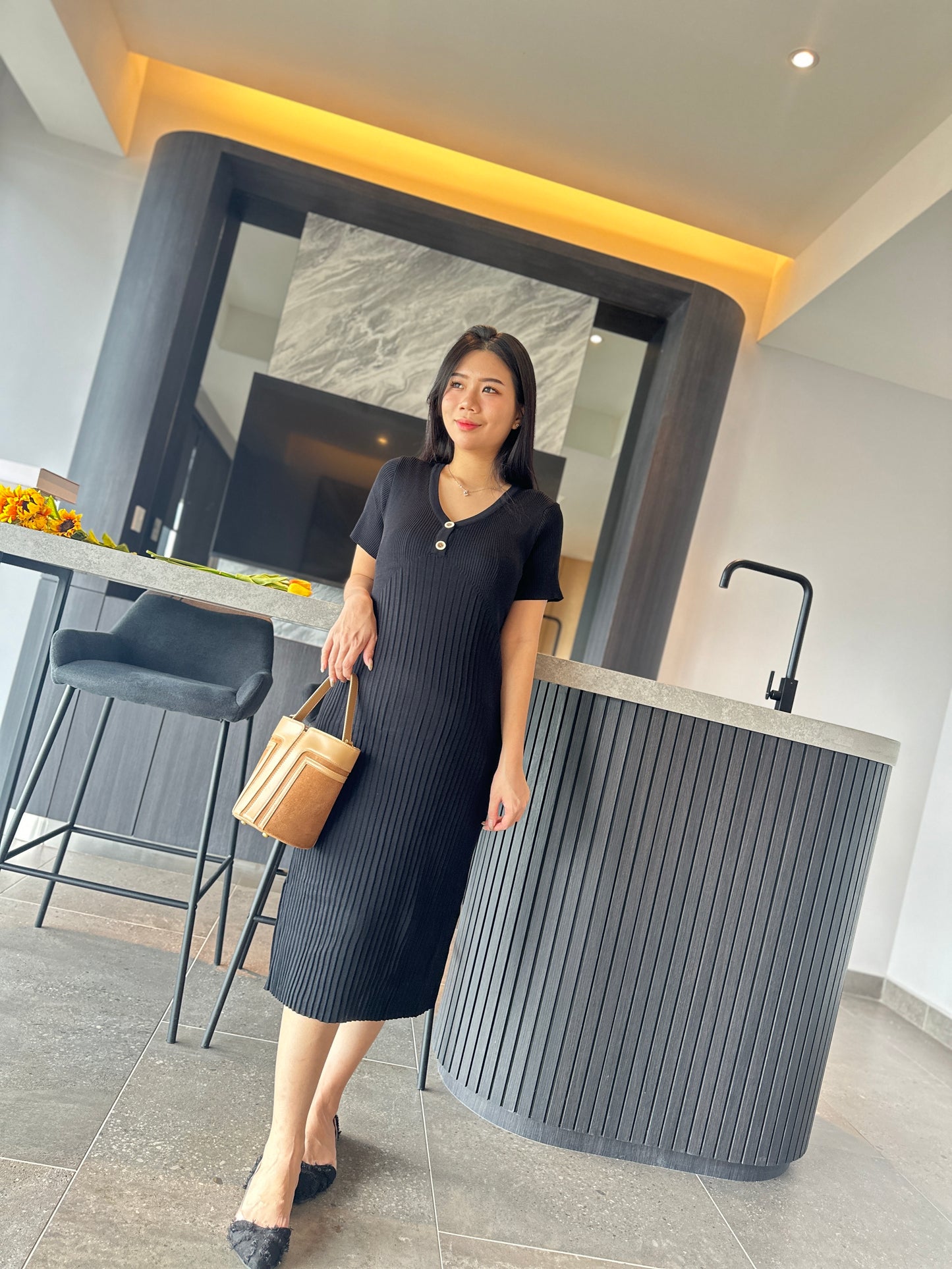 Donna Fitted Knits Dress