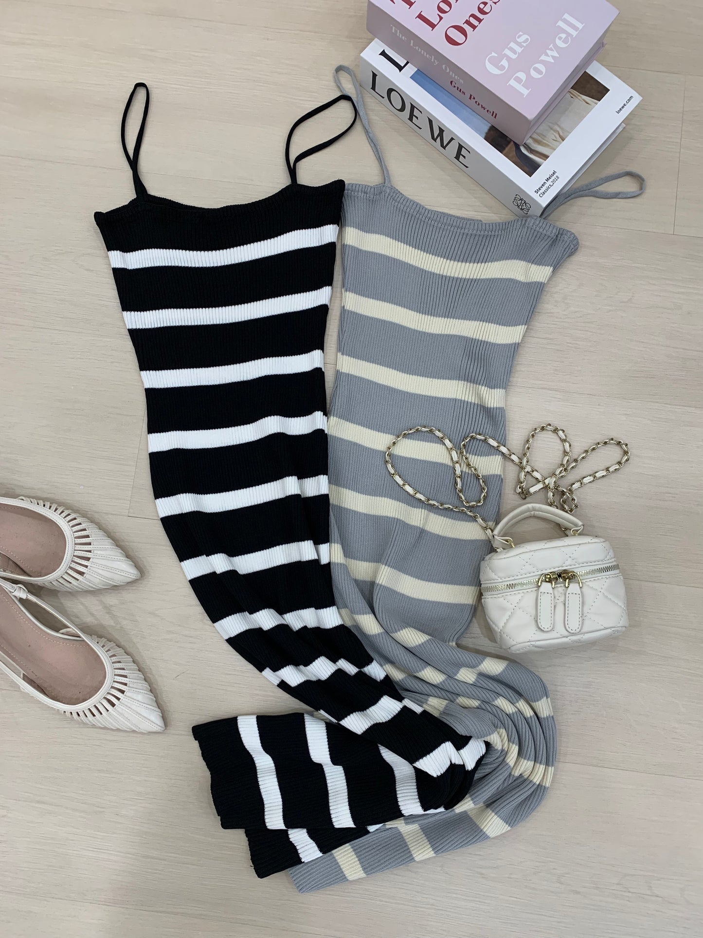Anya Stripes Knits Dress