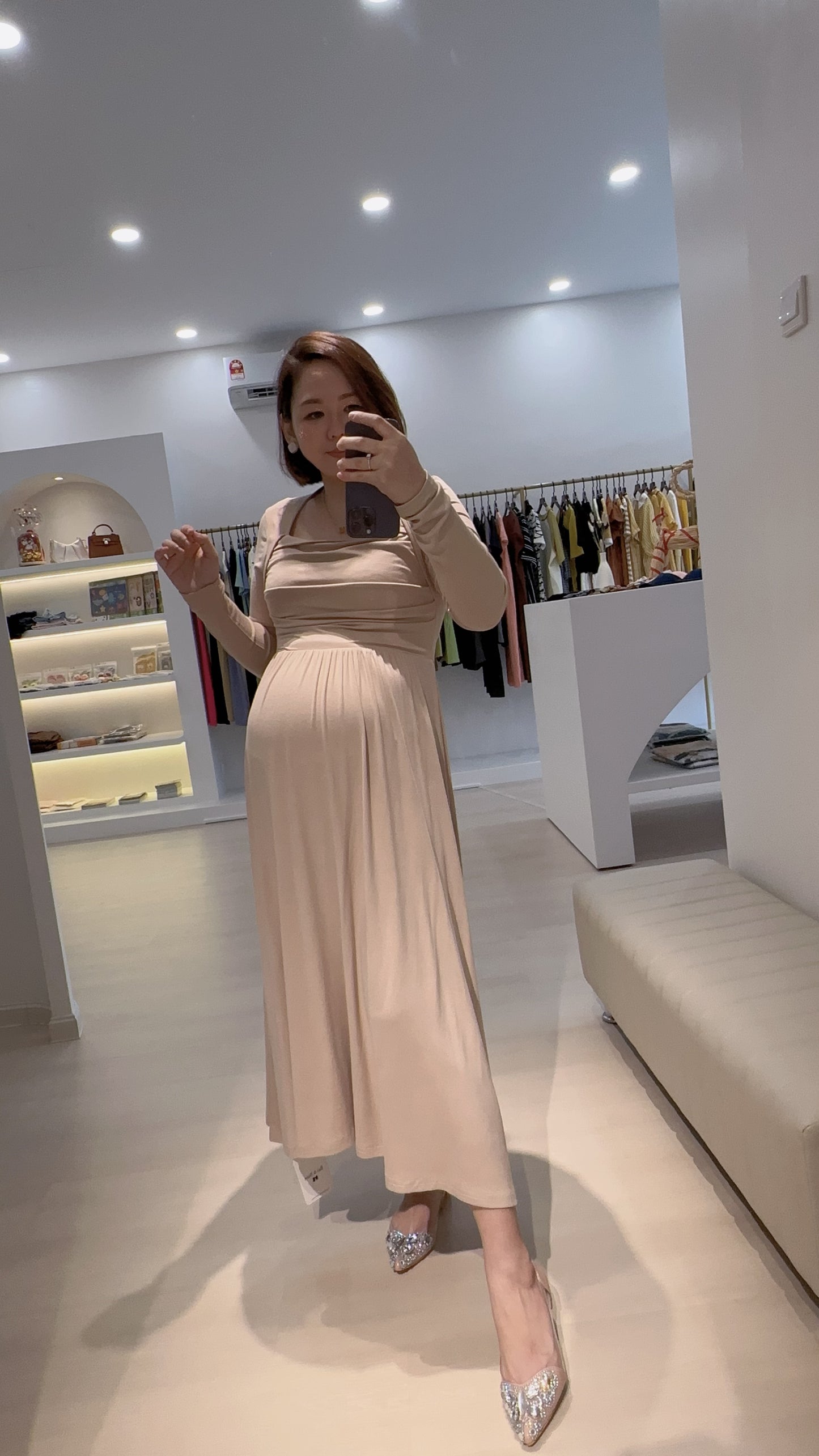 Yennis French Long Dress