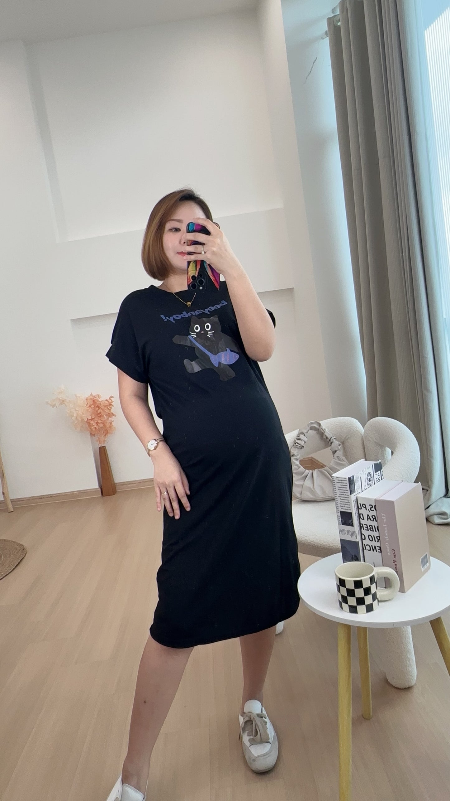 Gill Meow Comfy Tee Dress
