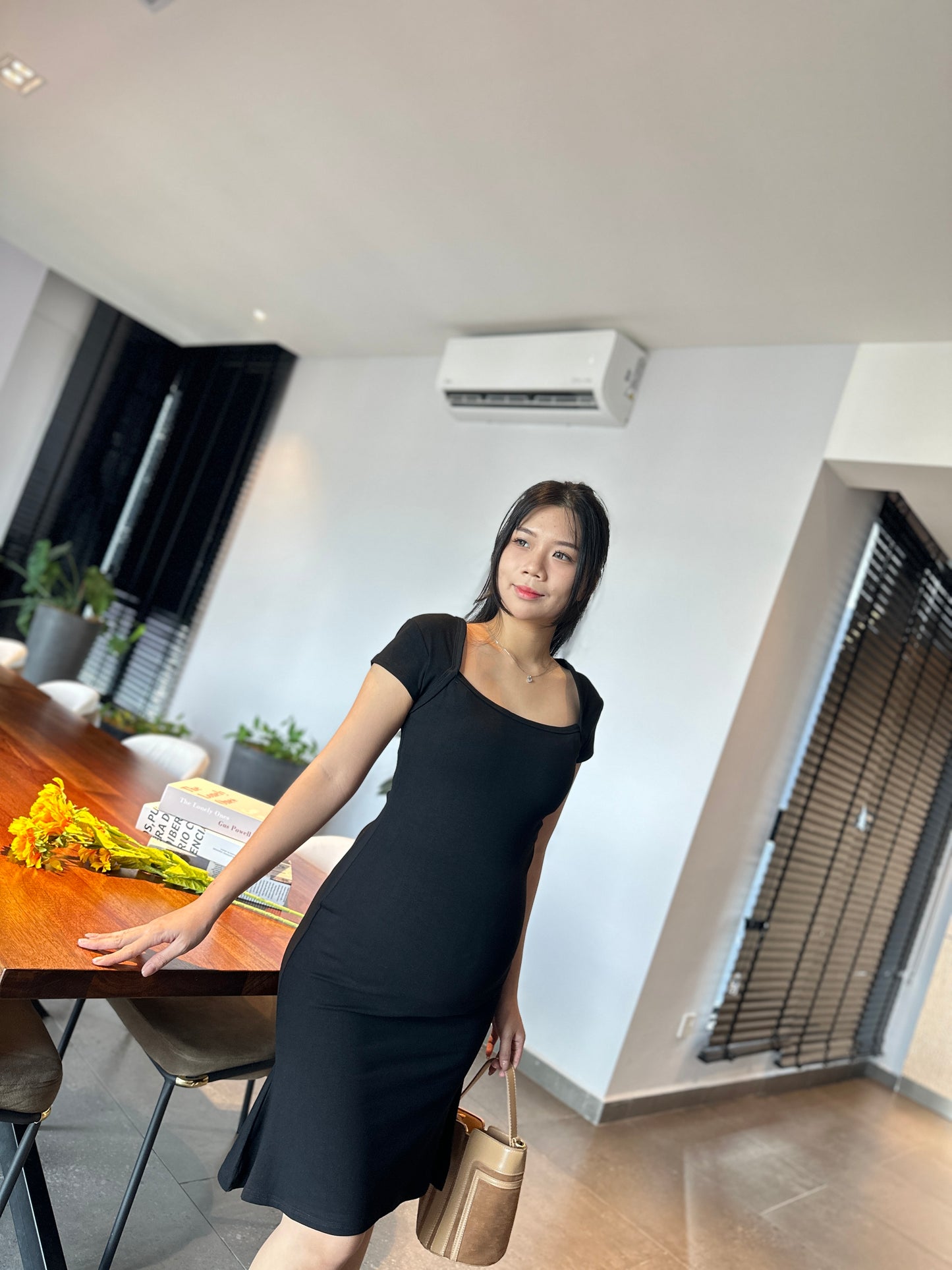 Melanie Fitted Cotton Dress