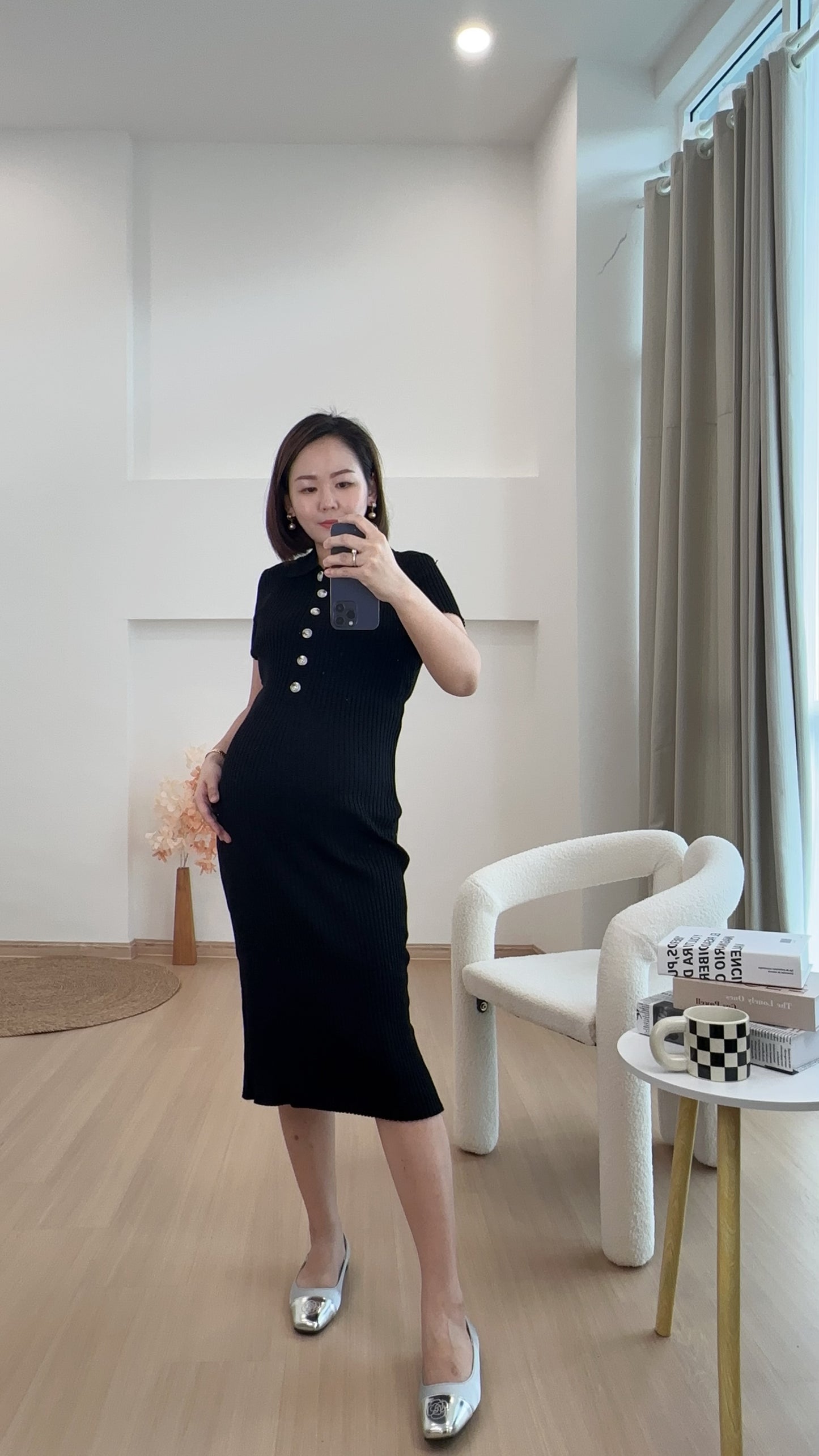 Yuna Knits Fitted Dress