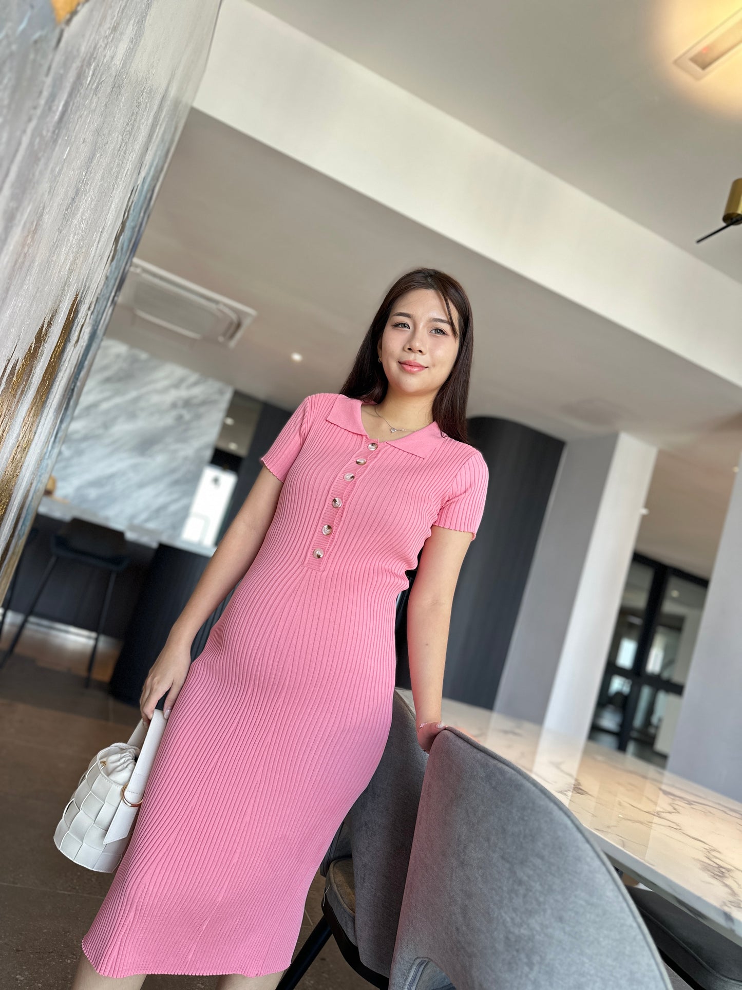 Yuna Knits Fitted Dress