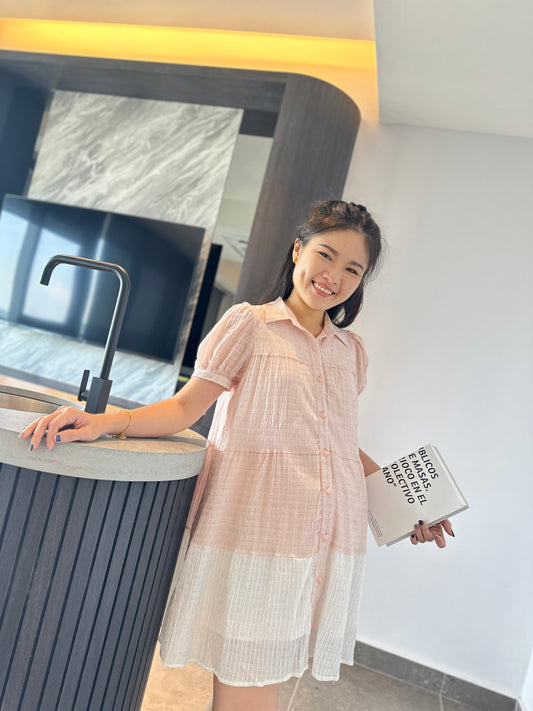 Meeyee Collared Button Down Dress