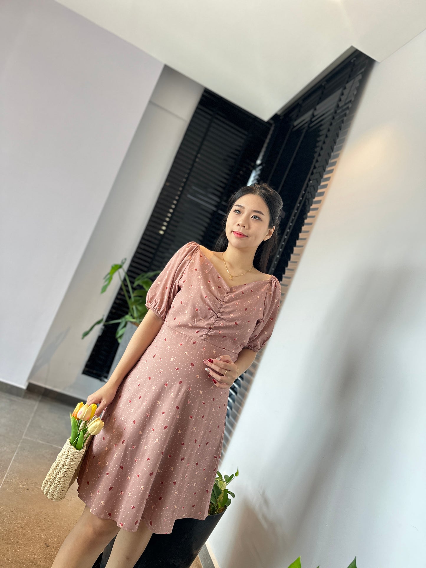 Gina Floral Maternity Dress