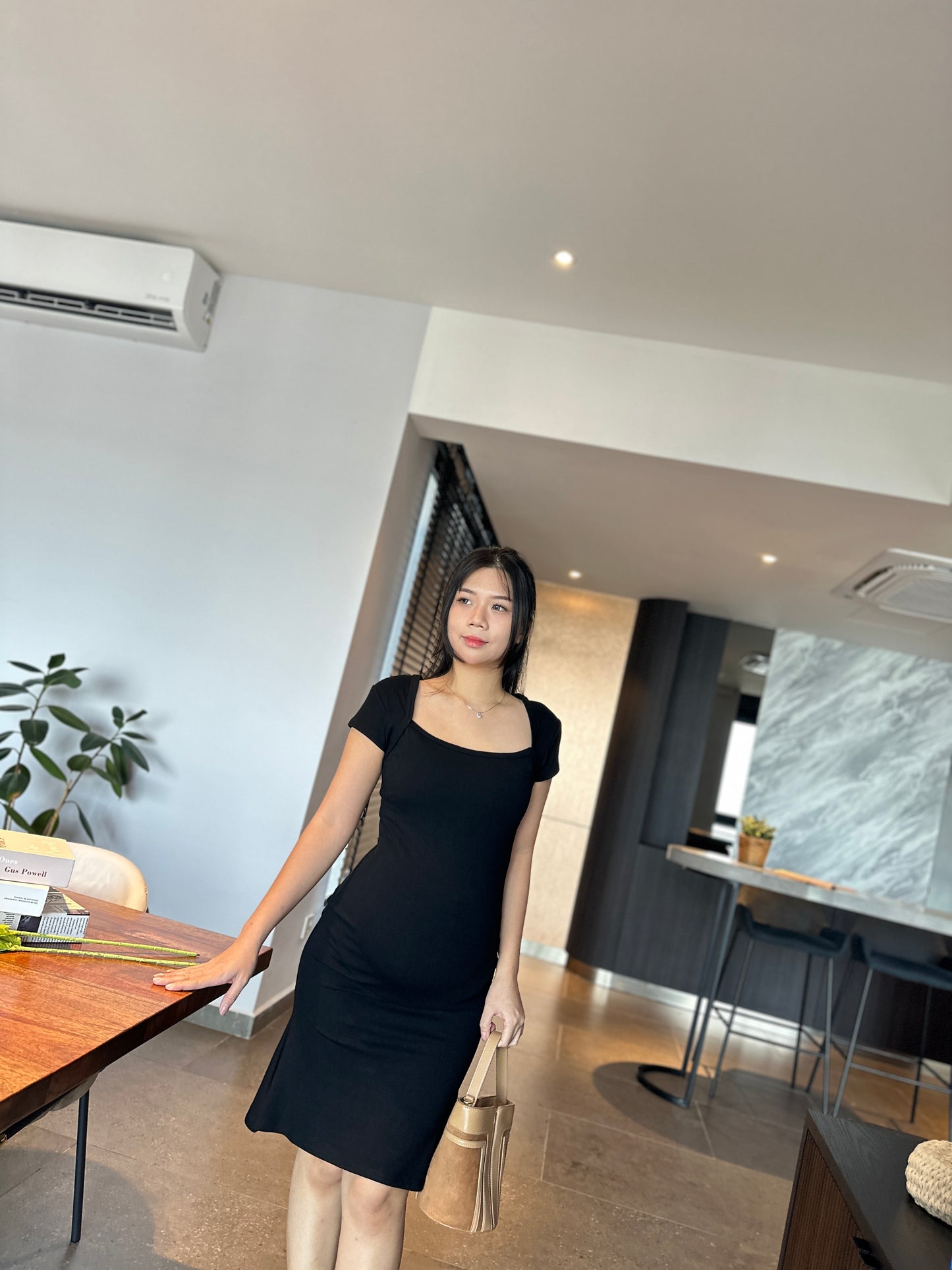 Melanie Fitted Cotton Dress