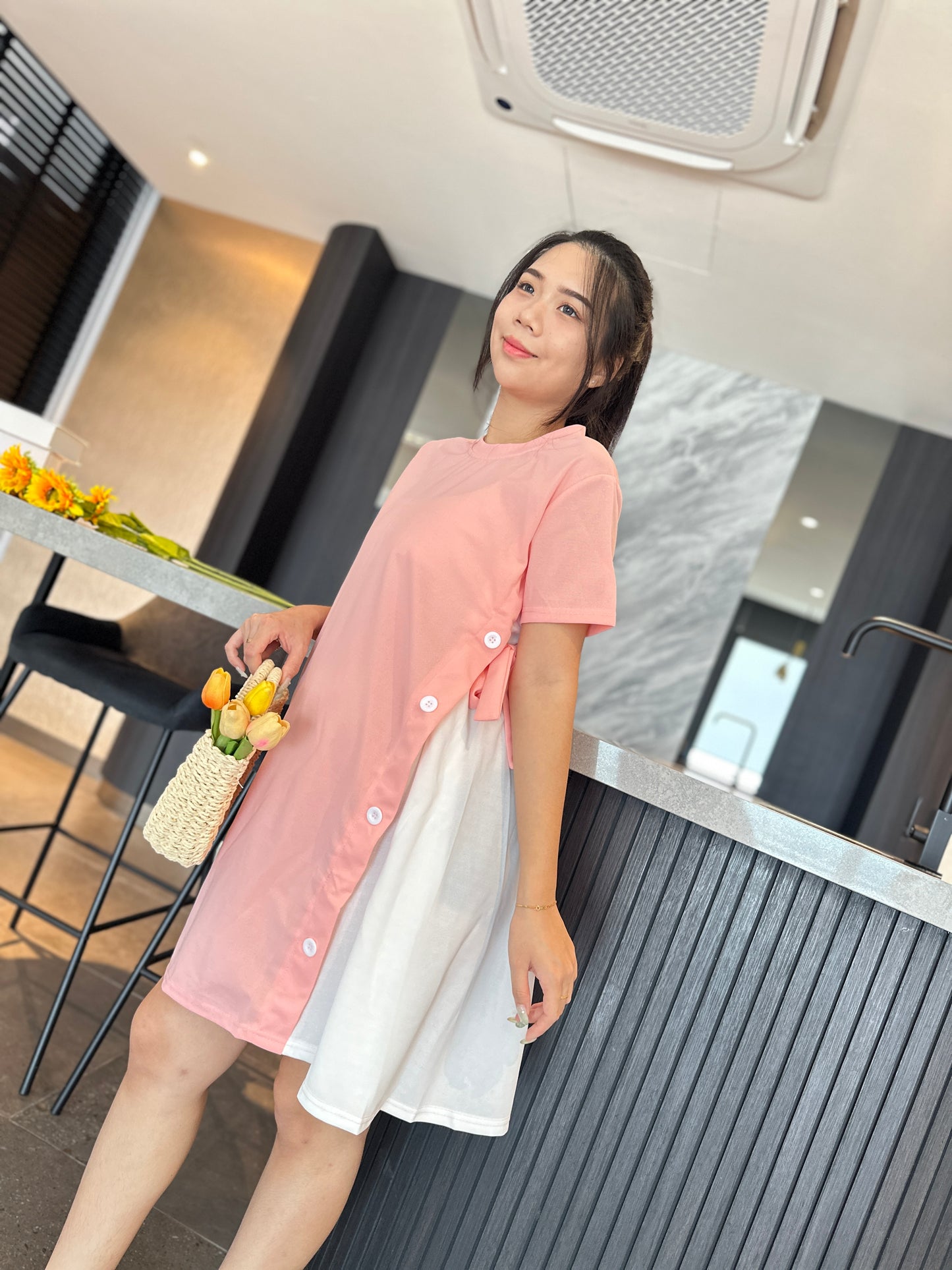Yeera Summer Short Sleeve Dress