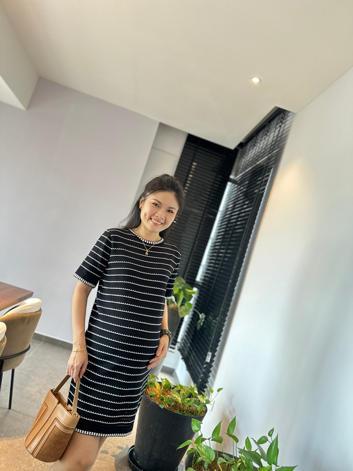 Diorlyn Stripes Knits Dress