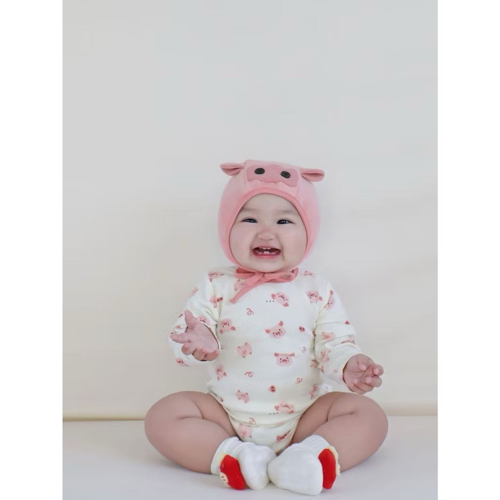 Piggy Romper With Hat