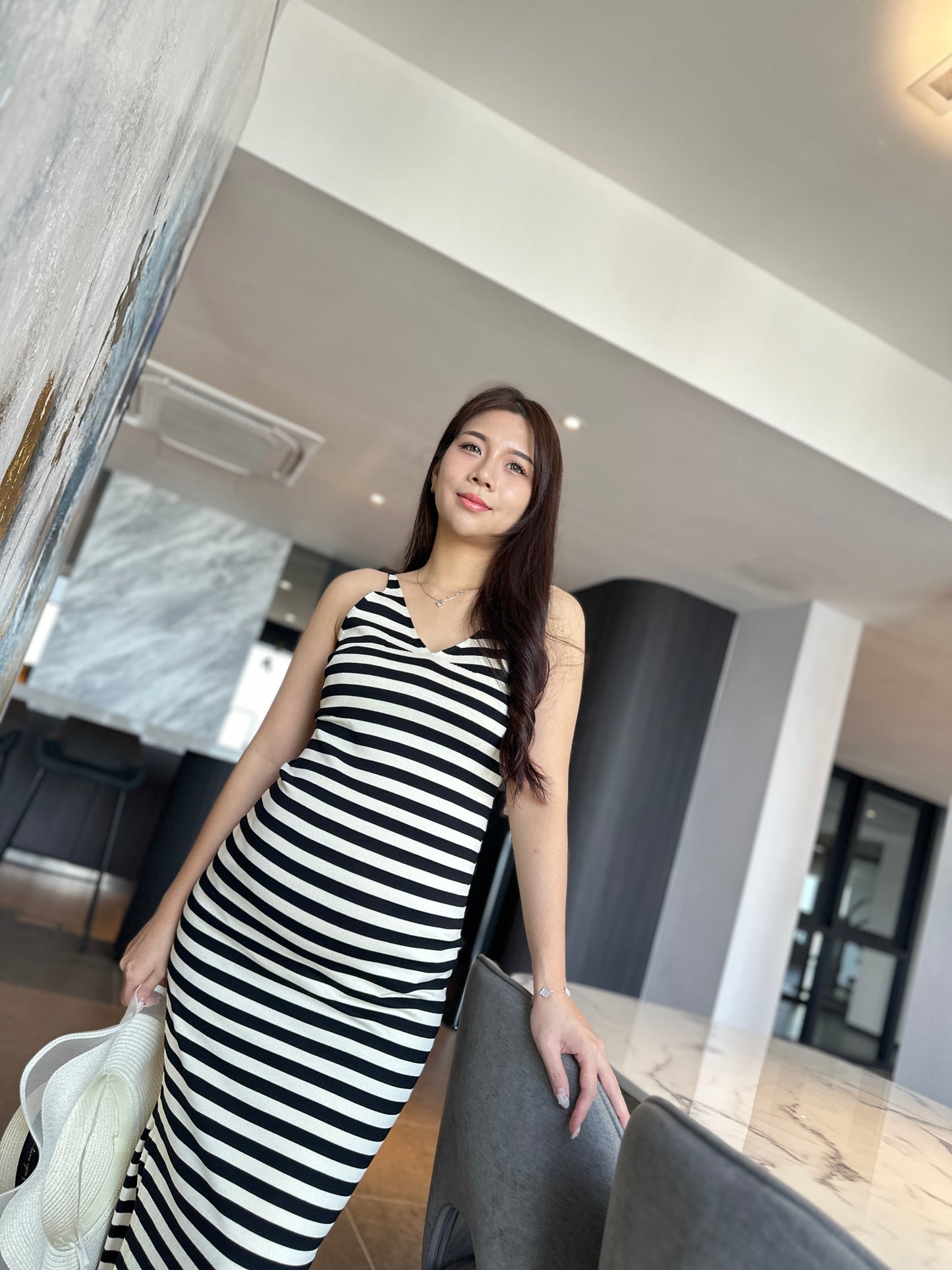 Lizel Stripes Knits Dress