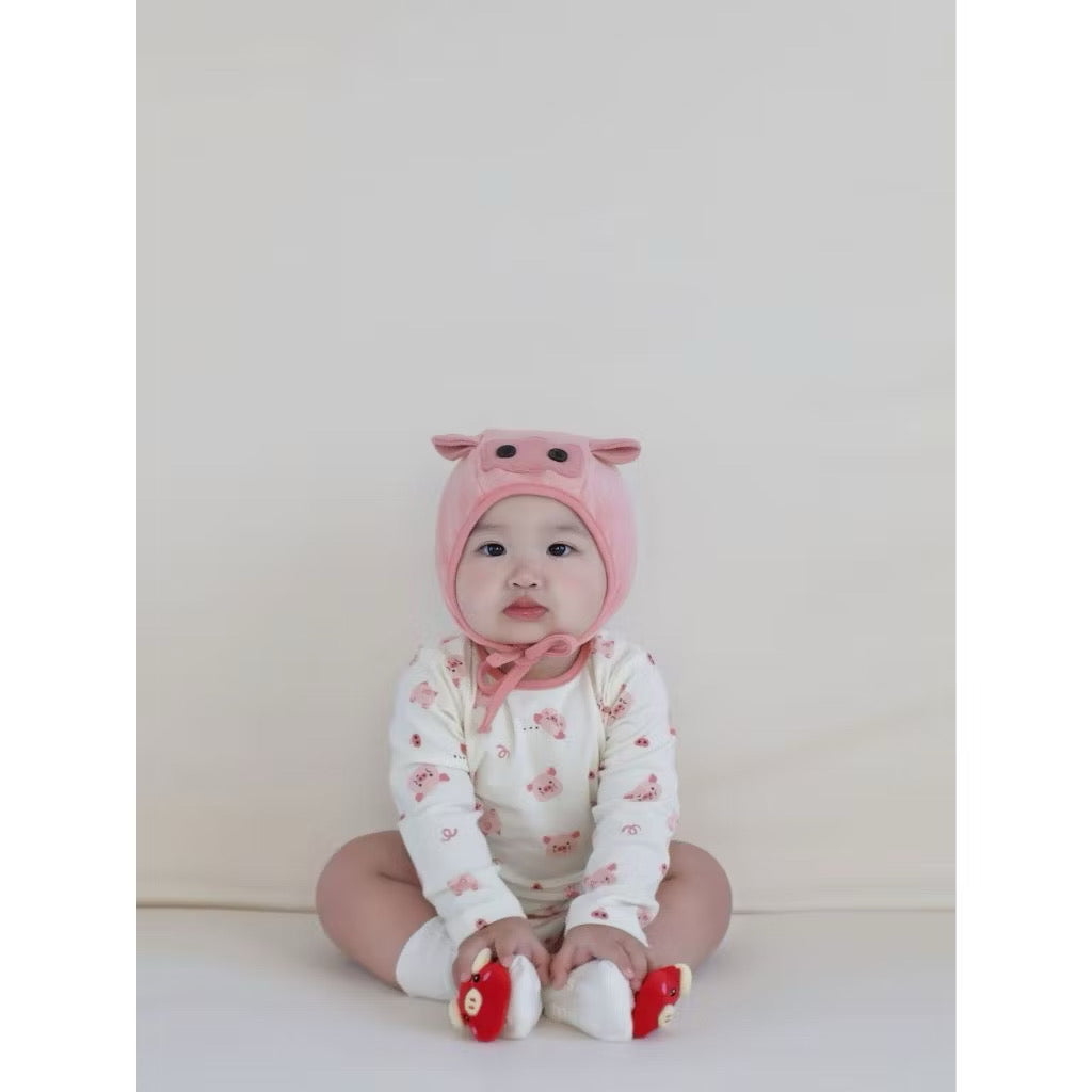 Piggy Romper With Hat