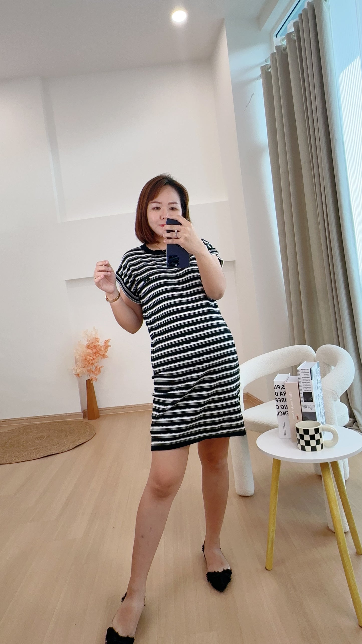 Zayne Stripes Knits Dress