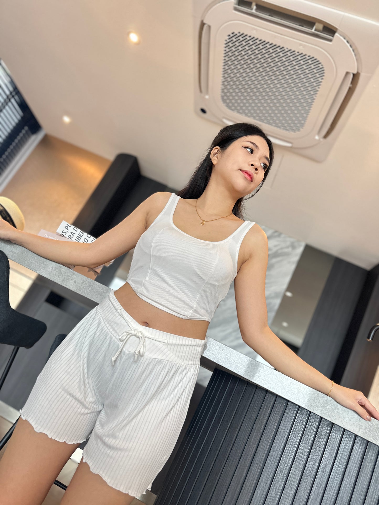 Pit Stripes Casual Maternity Short Pant