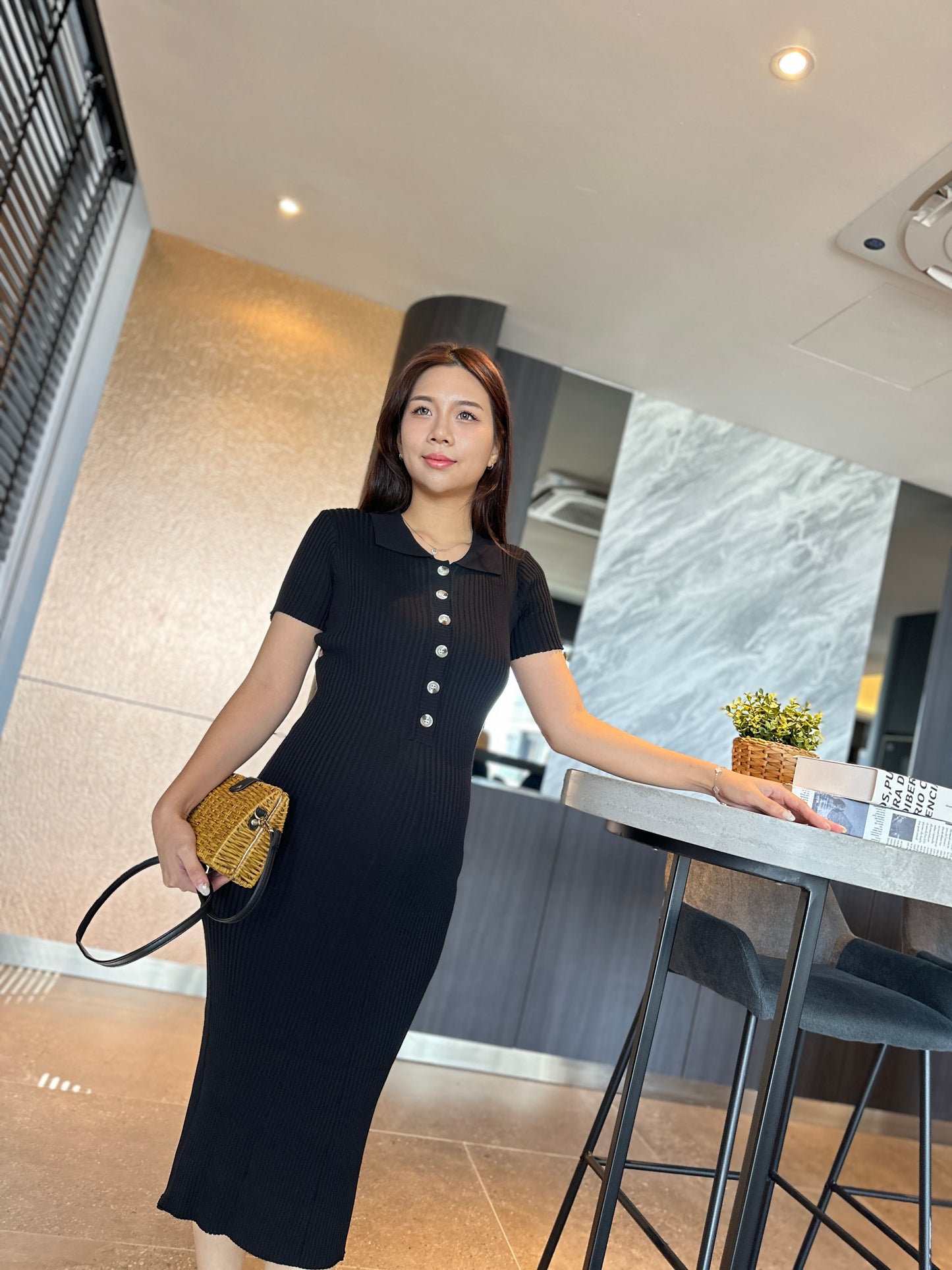 Yuna Knits Fitted Dress