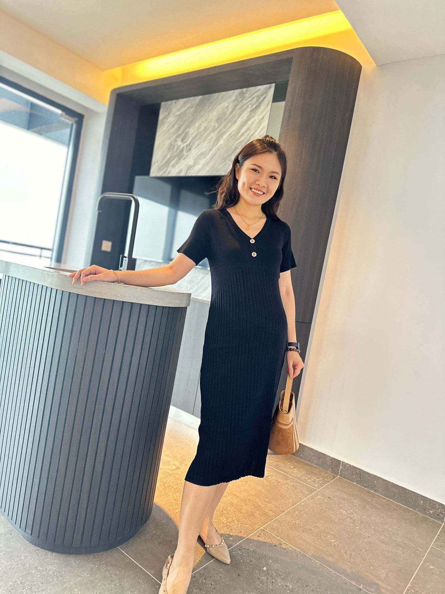 Donna Fitted Knits Dress