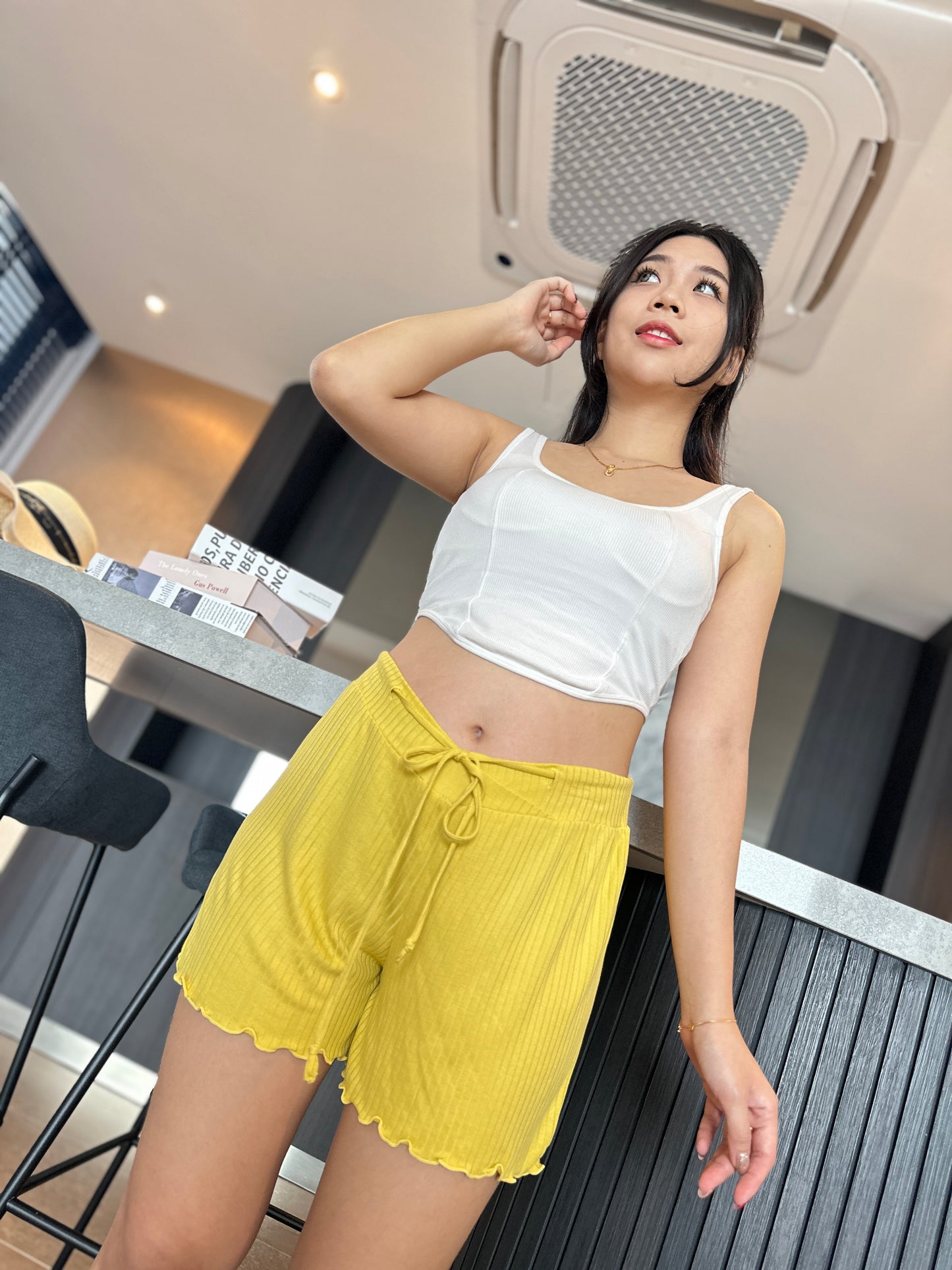 Pit Stripes Casual Maternity Short Pant