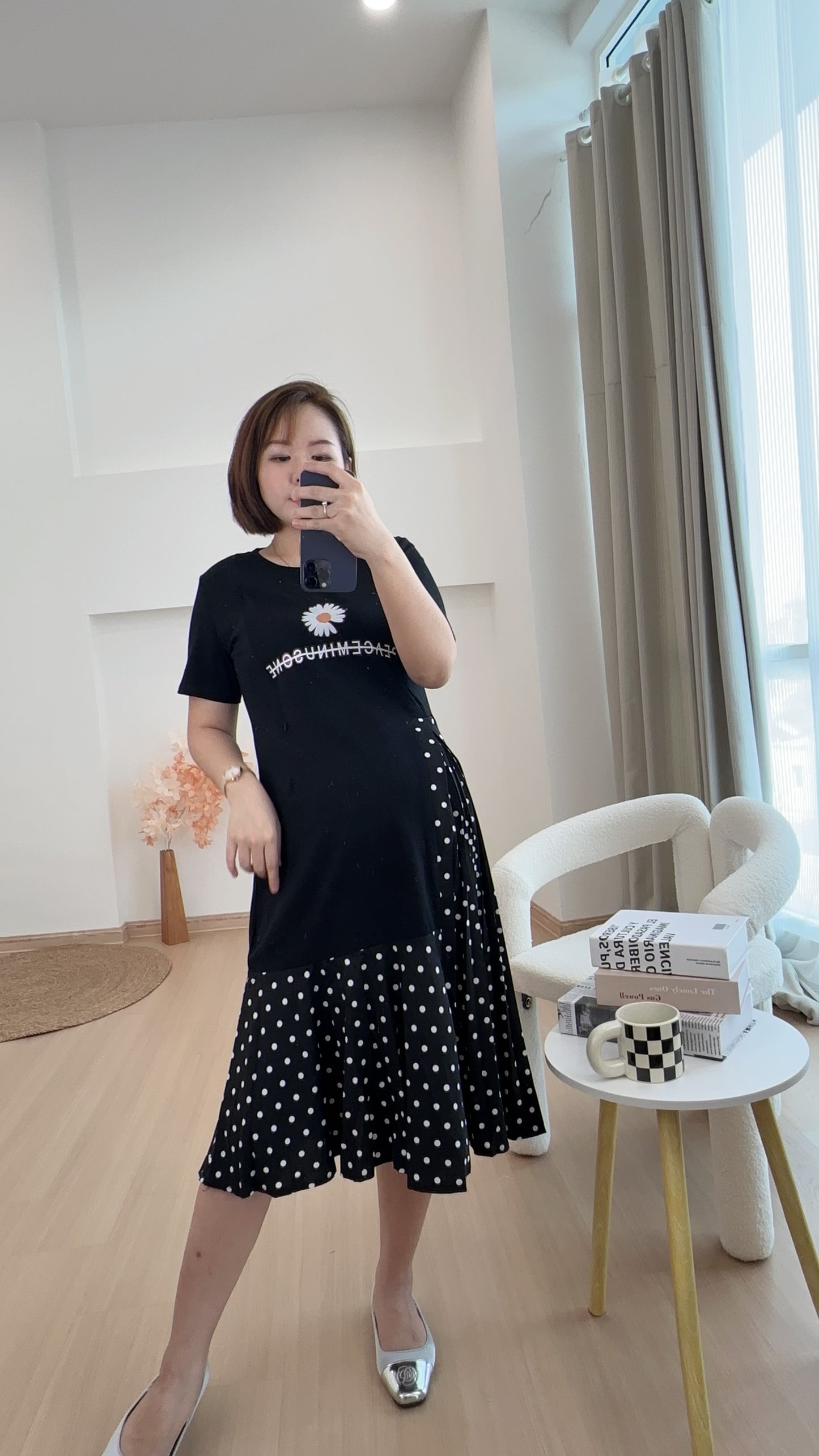 Lissy Polkadots Nursing/ Maternity dress