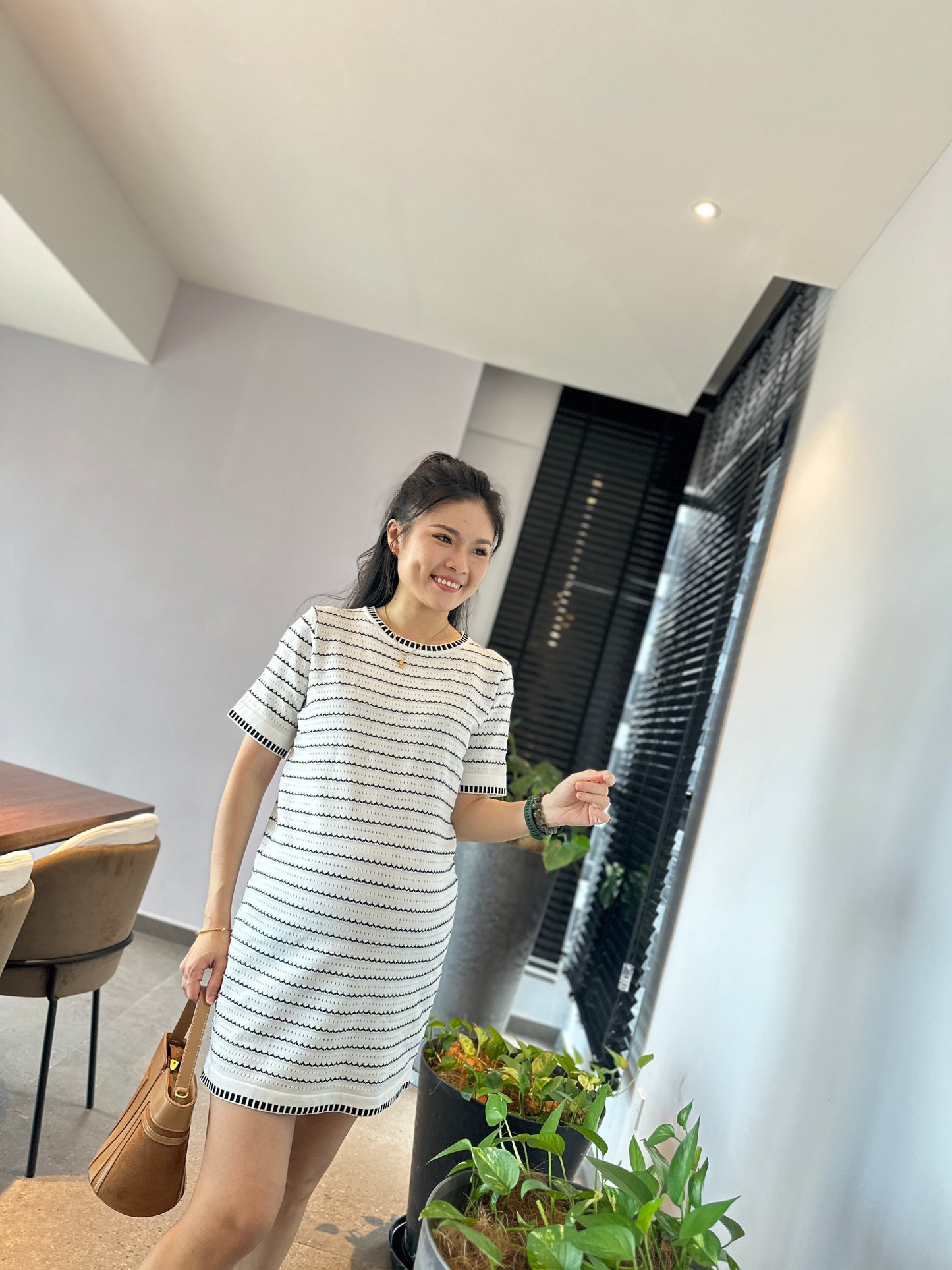 Diorlyn Stripes Knits Dress
