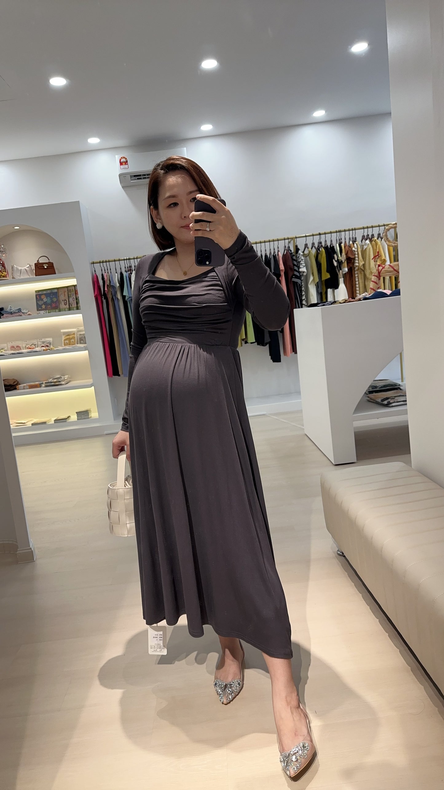 Yennis French Long Dress