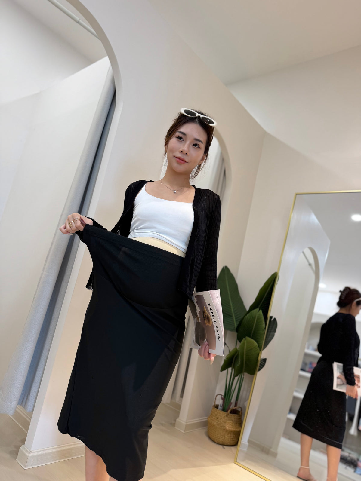 Solene Maternity Midi Skirt