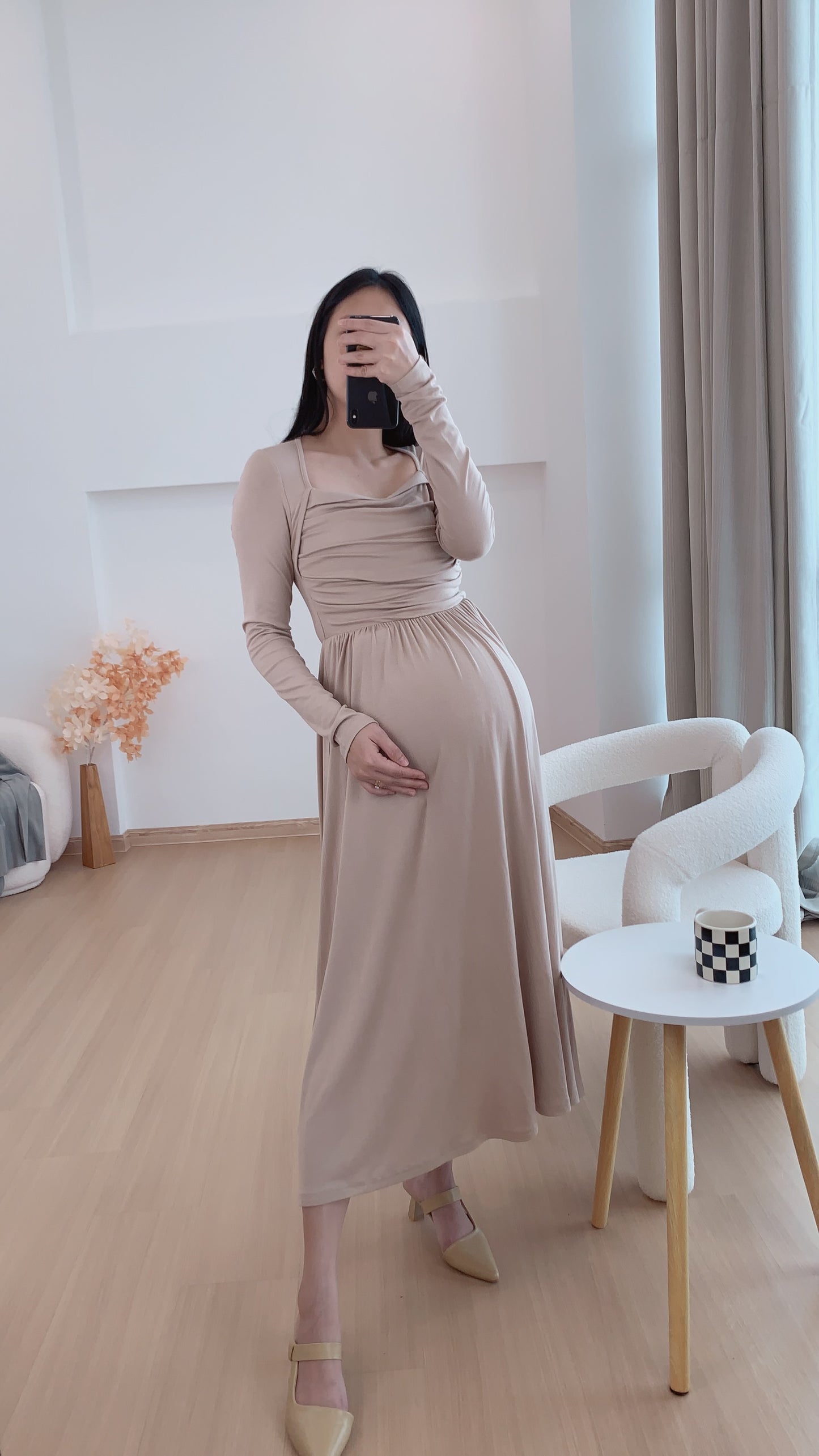 Yennis French Long Dress