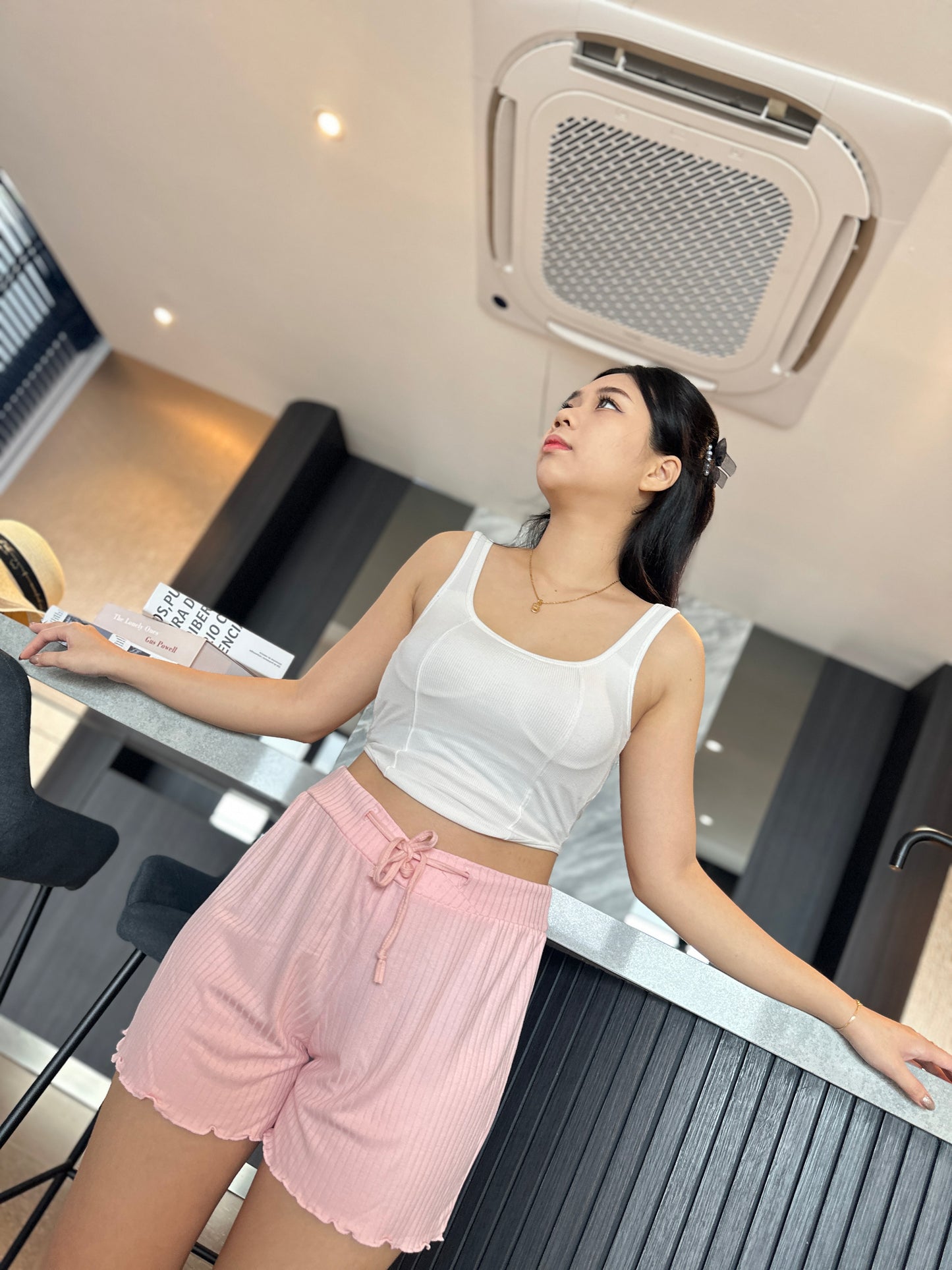 Pit Stripes Casual Maternity Short Pant