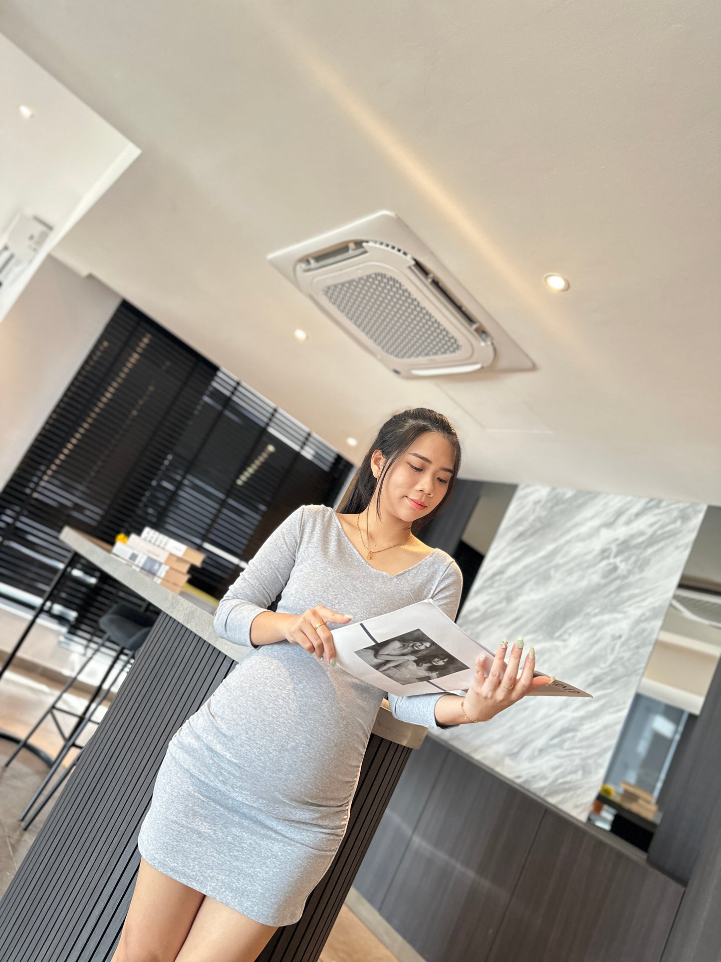 Jannel Cotton Fitted Dress