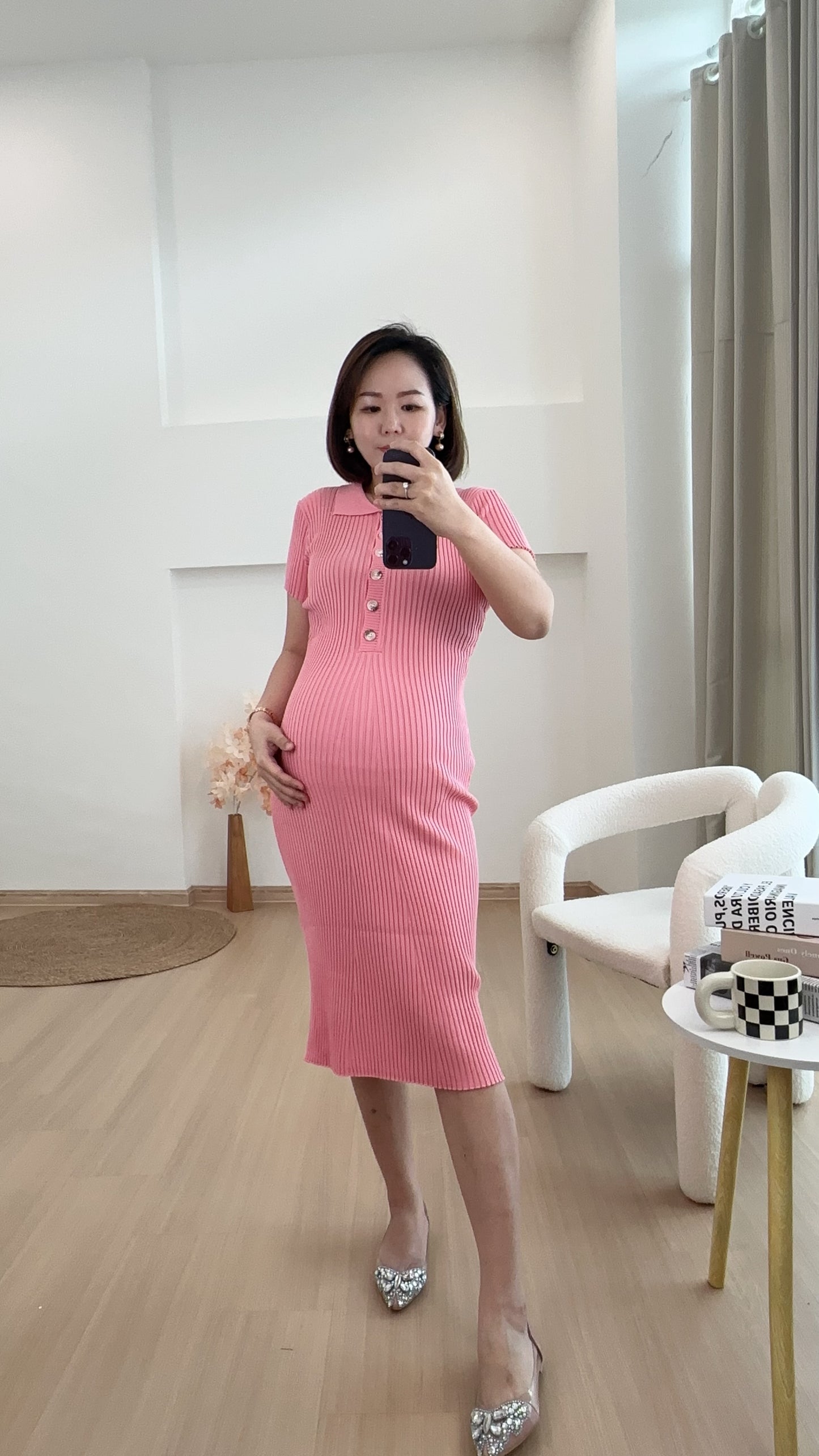 Yuna Knits Fitted Dress