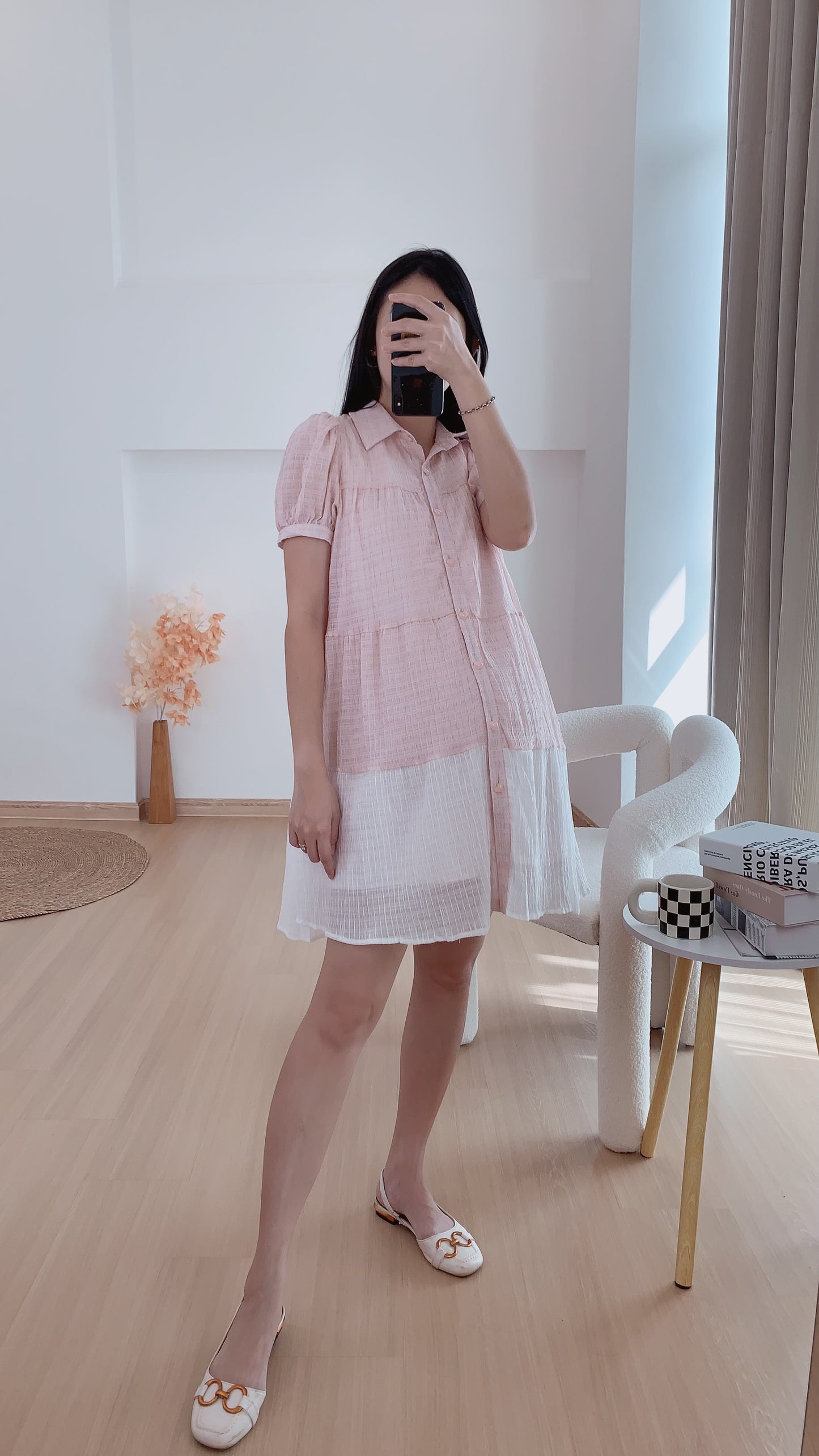 Meeyee Collared Button Down Dress