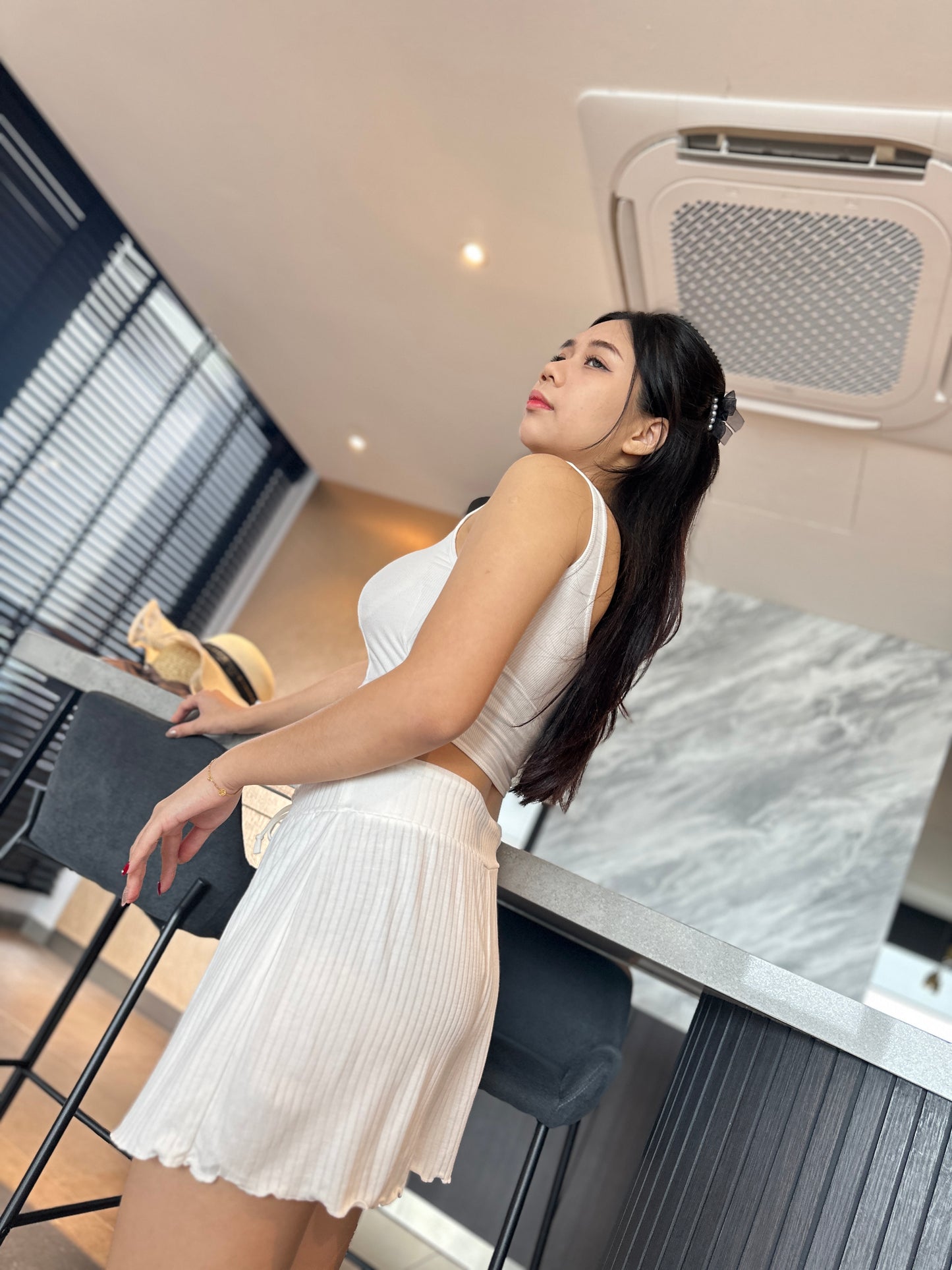 Pit Stripes Casual Maternity Short Pant
