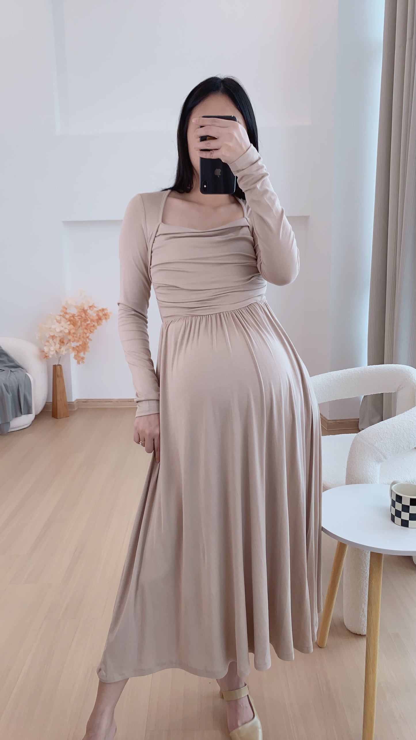 Yennis French Long Dress