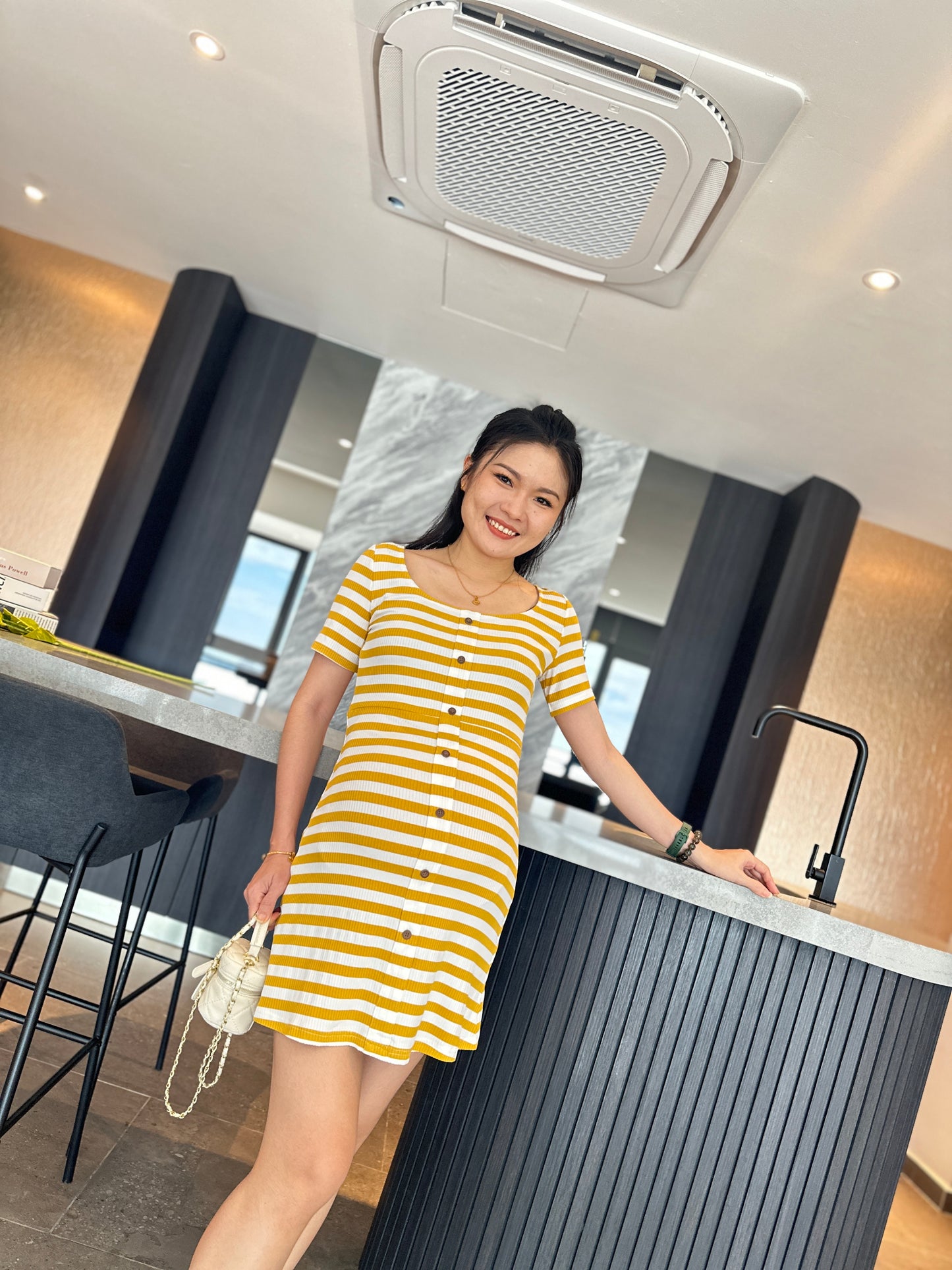 Lovince Lydia Stripes Stretchable Dress