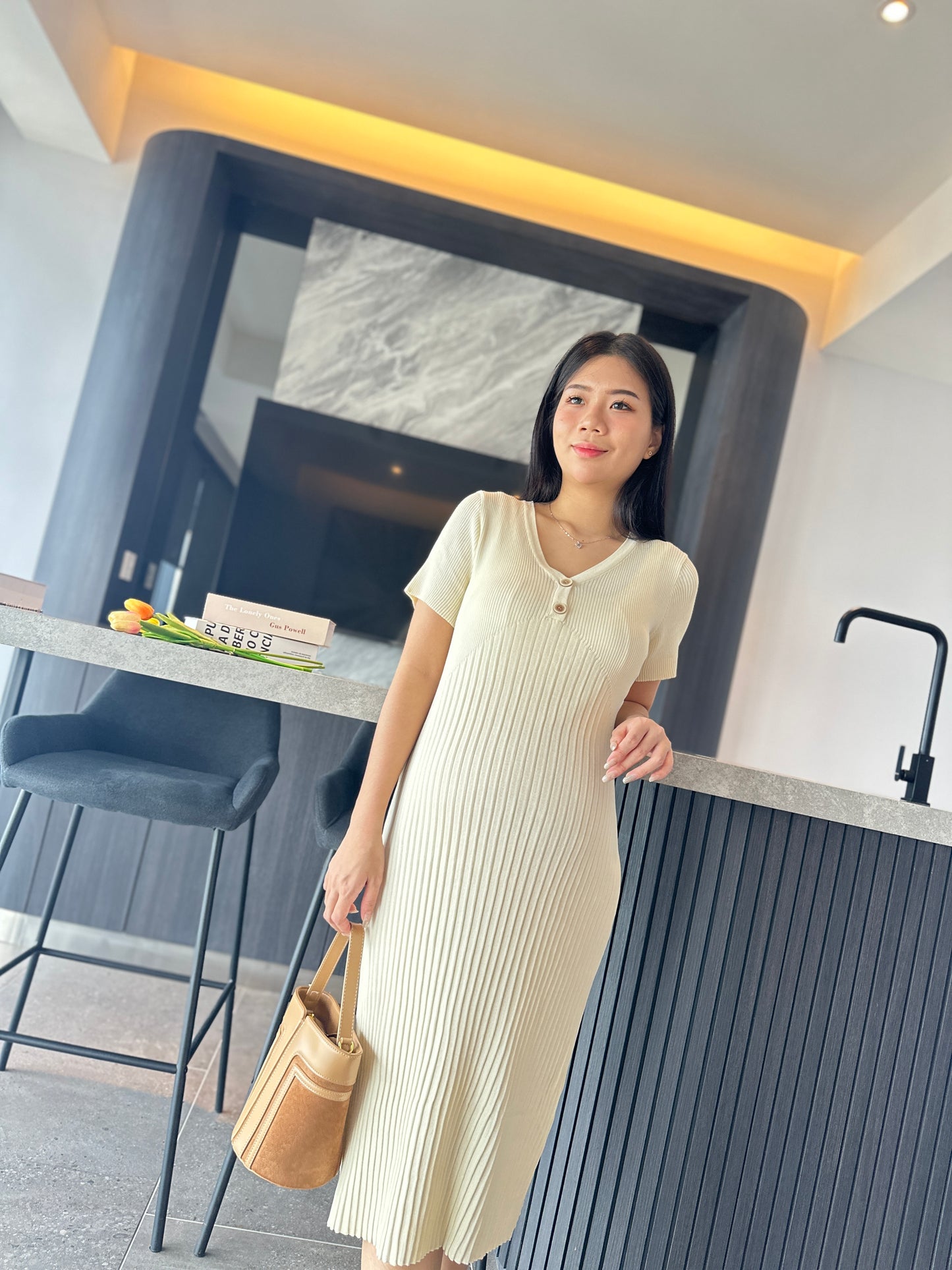 Donna Fitted Knits Dress