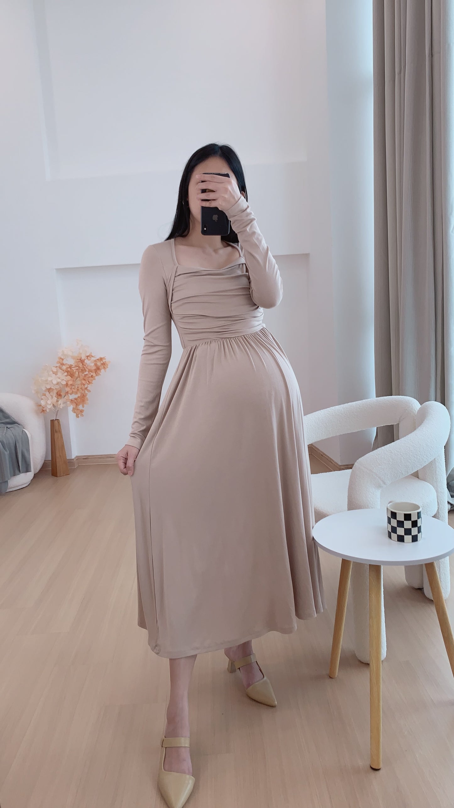 Yennis French Long Dress