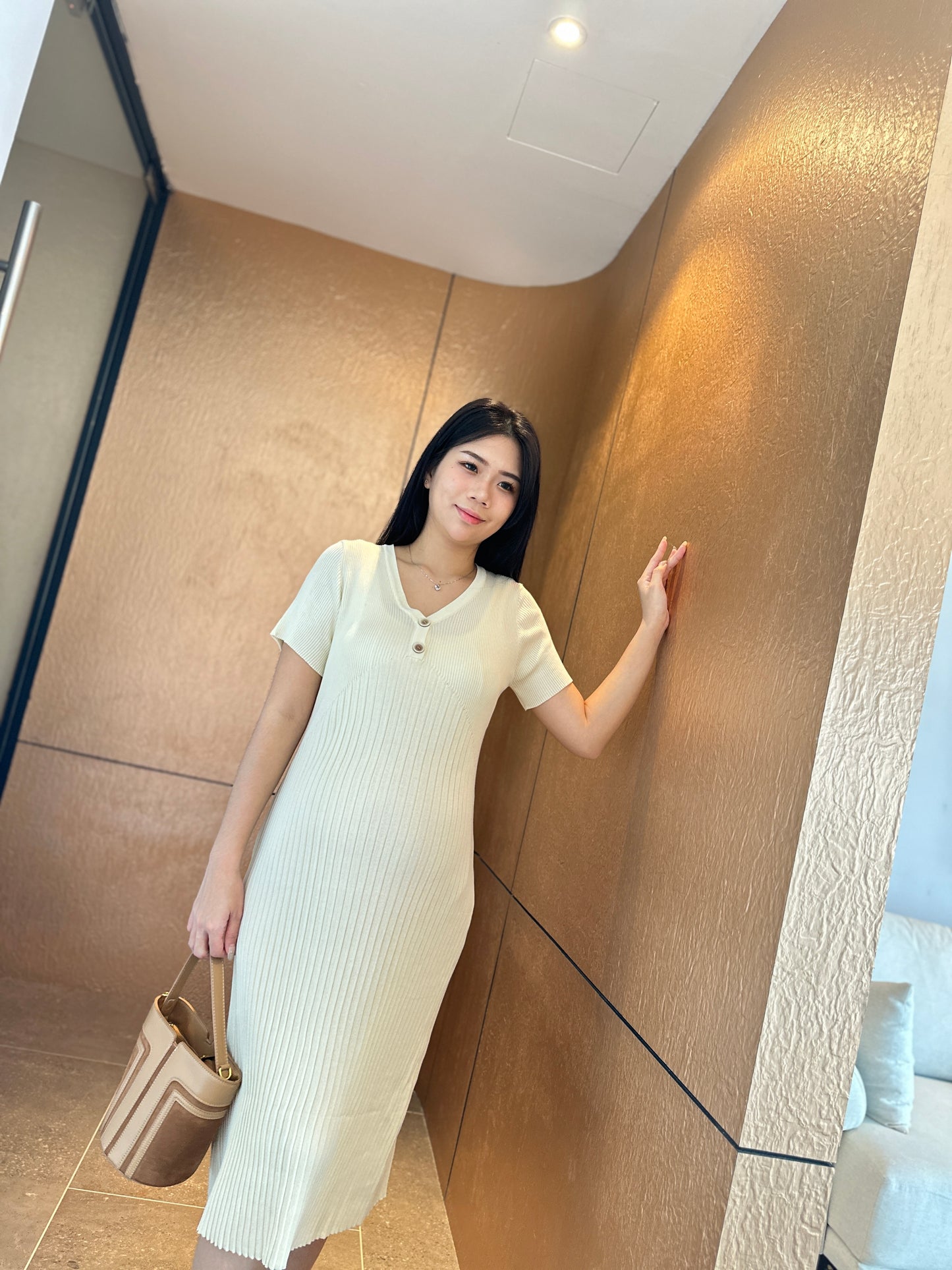 Donna Fitted Knits Dress