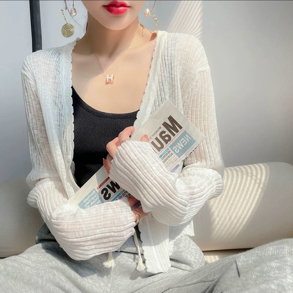 Felice Sheer Cardigan