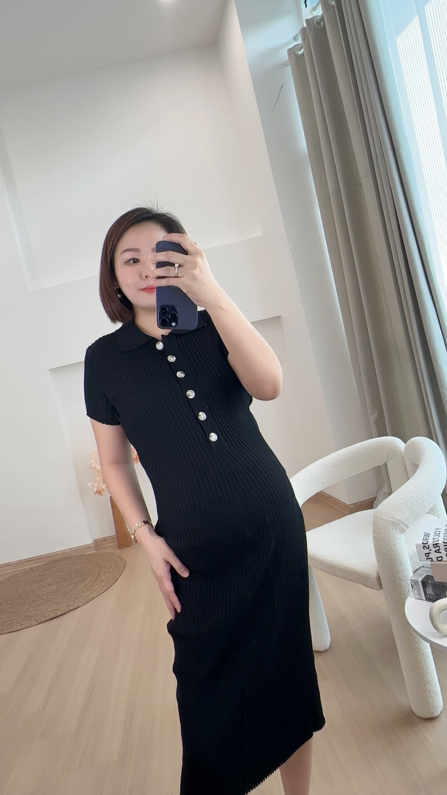 Yuna Knits Fitted Dress