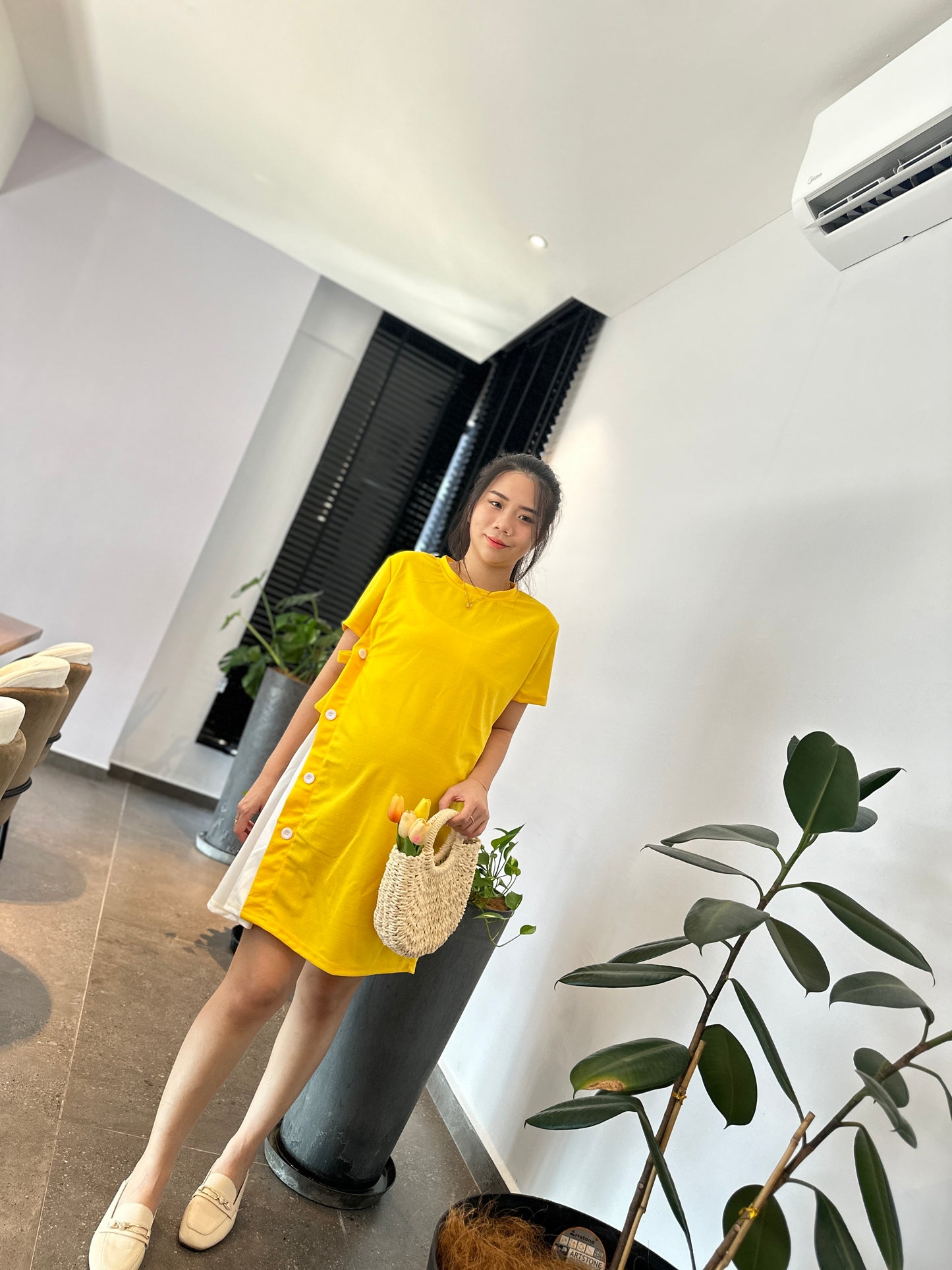 Yeera Summer Short Sleeve Dress