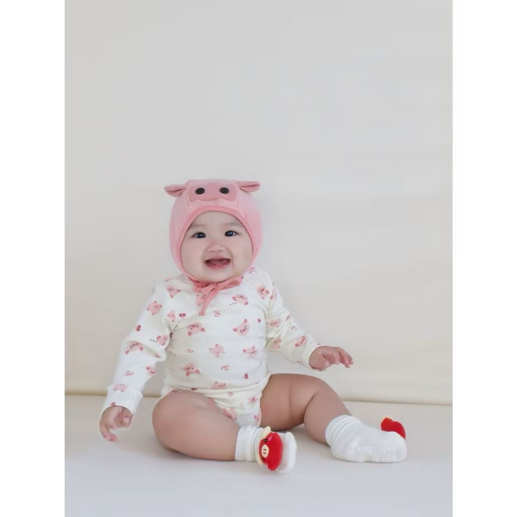 Piggy Romper With Hat