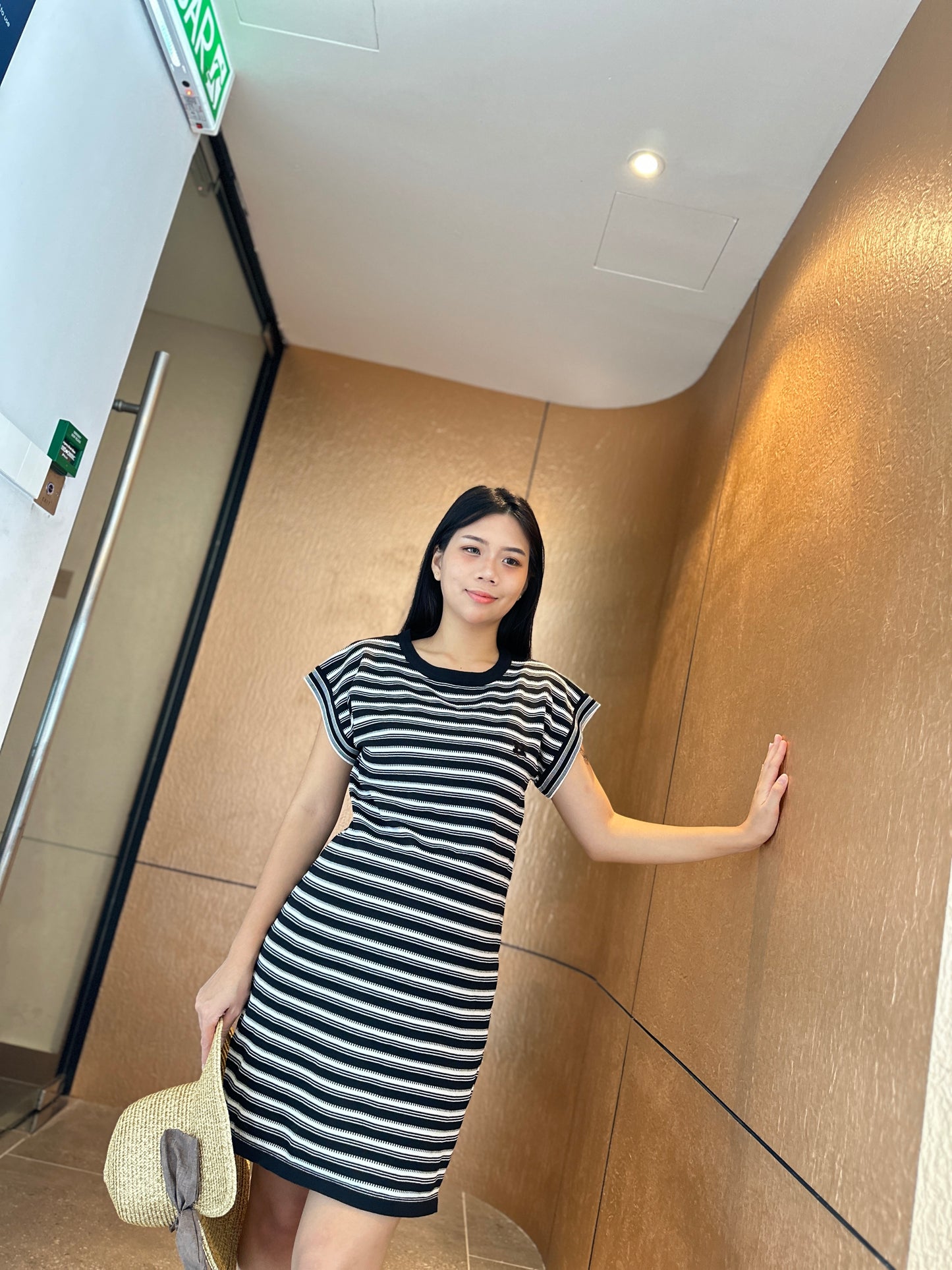 Zayne Stripes Knits Dress