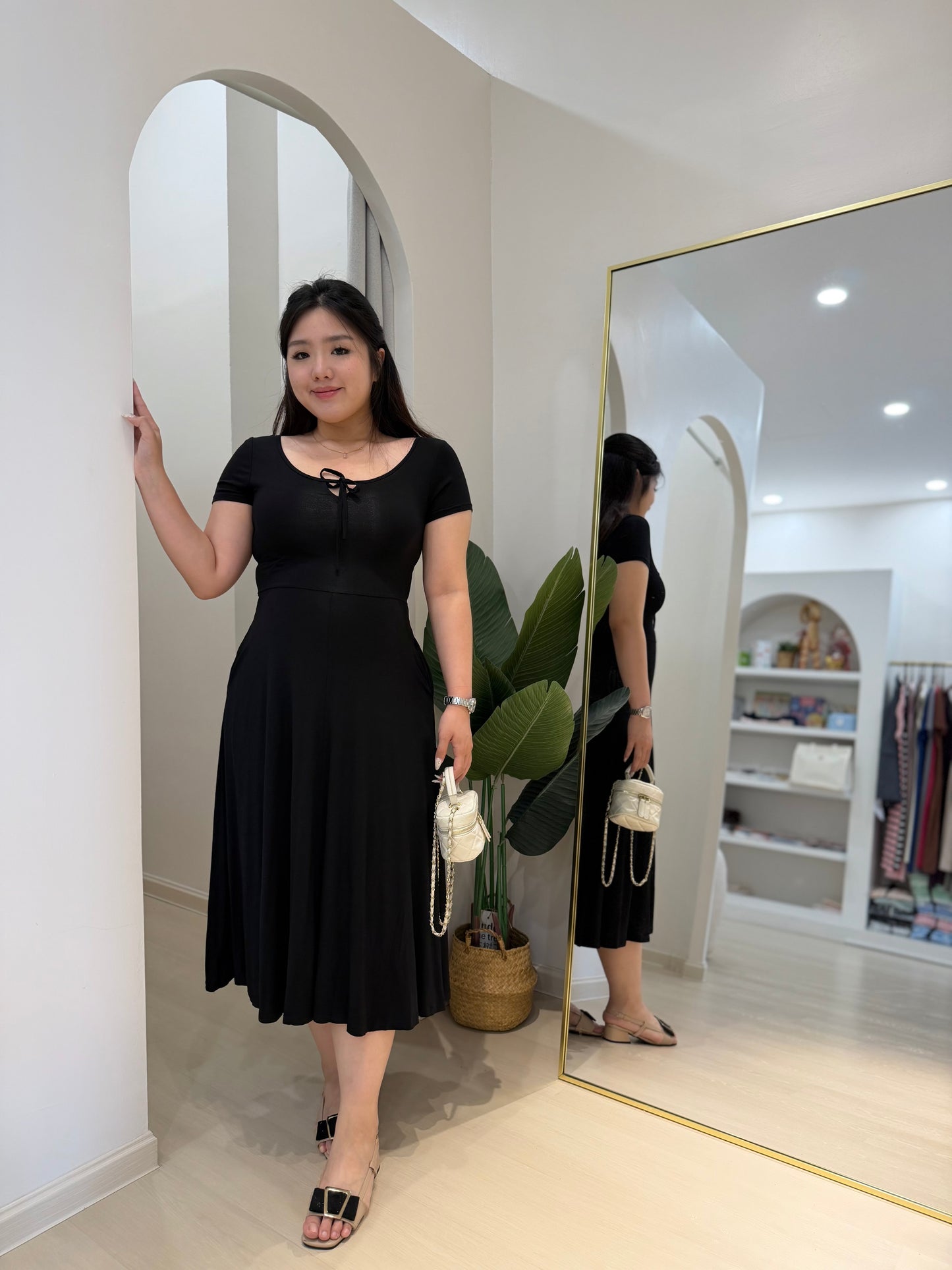 Sophia Fit & Flare Modal Dress