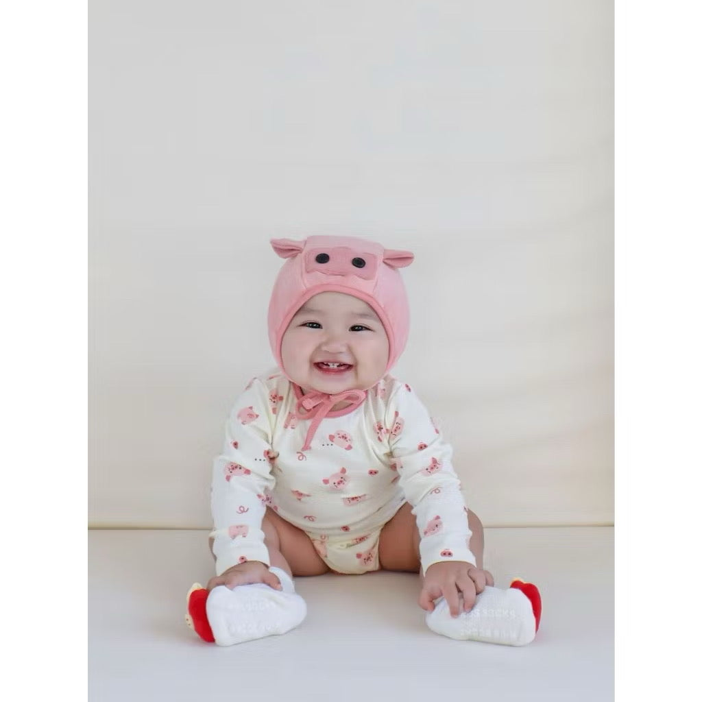 Piggy Romper With Hat