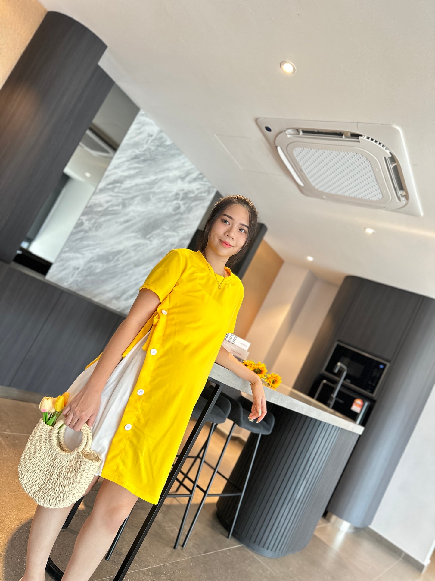 Yeera Summer Short Sleeve Dress