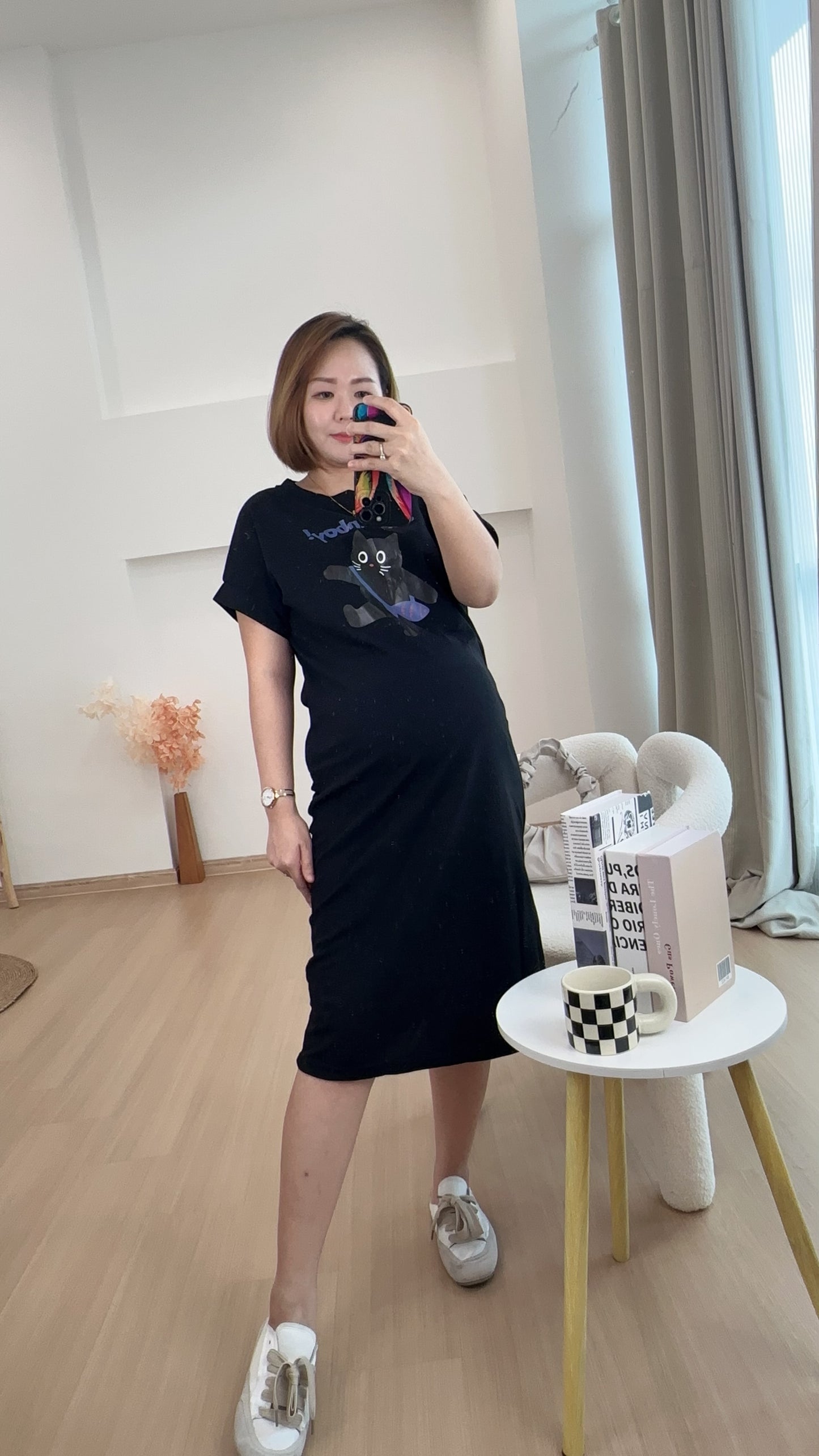 Gill Meow Comfy Tee Dress