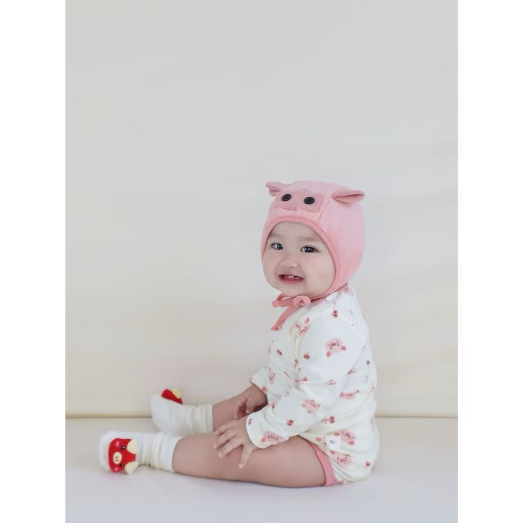 Piggy Romper With Hat