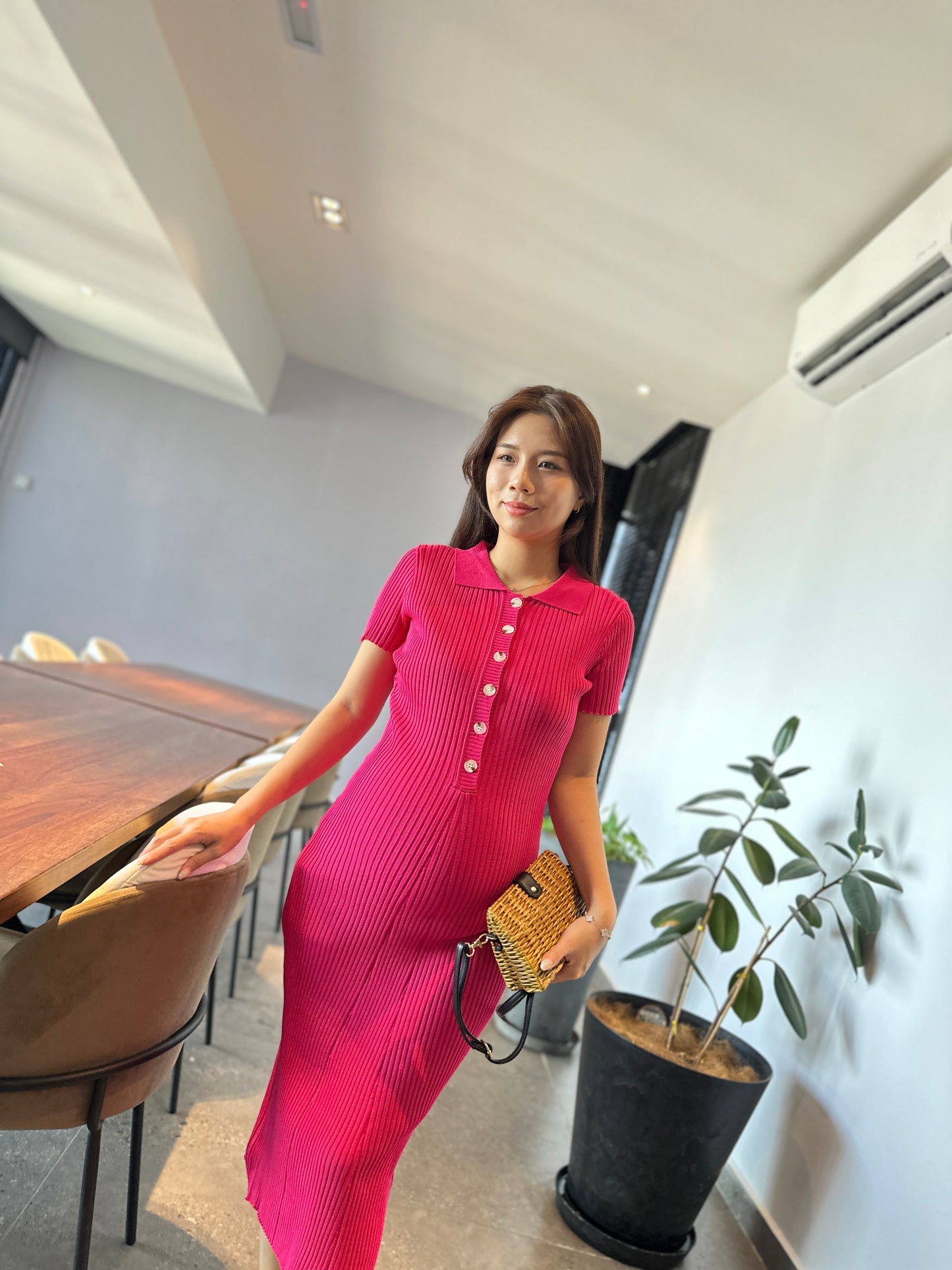 Yuna Knits Fitted Dress