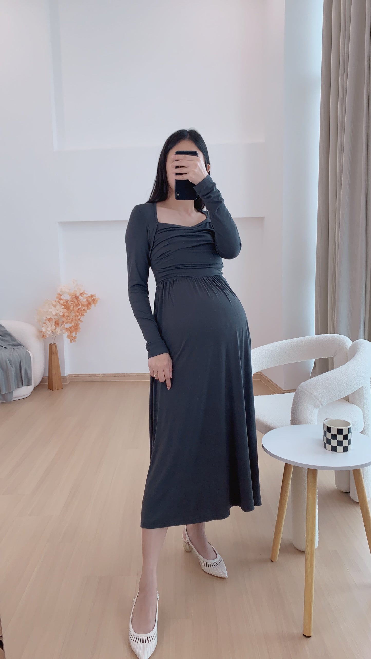 Yennis French Long Dress