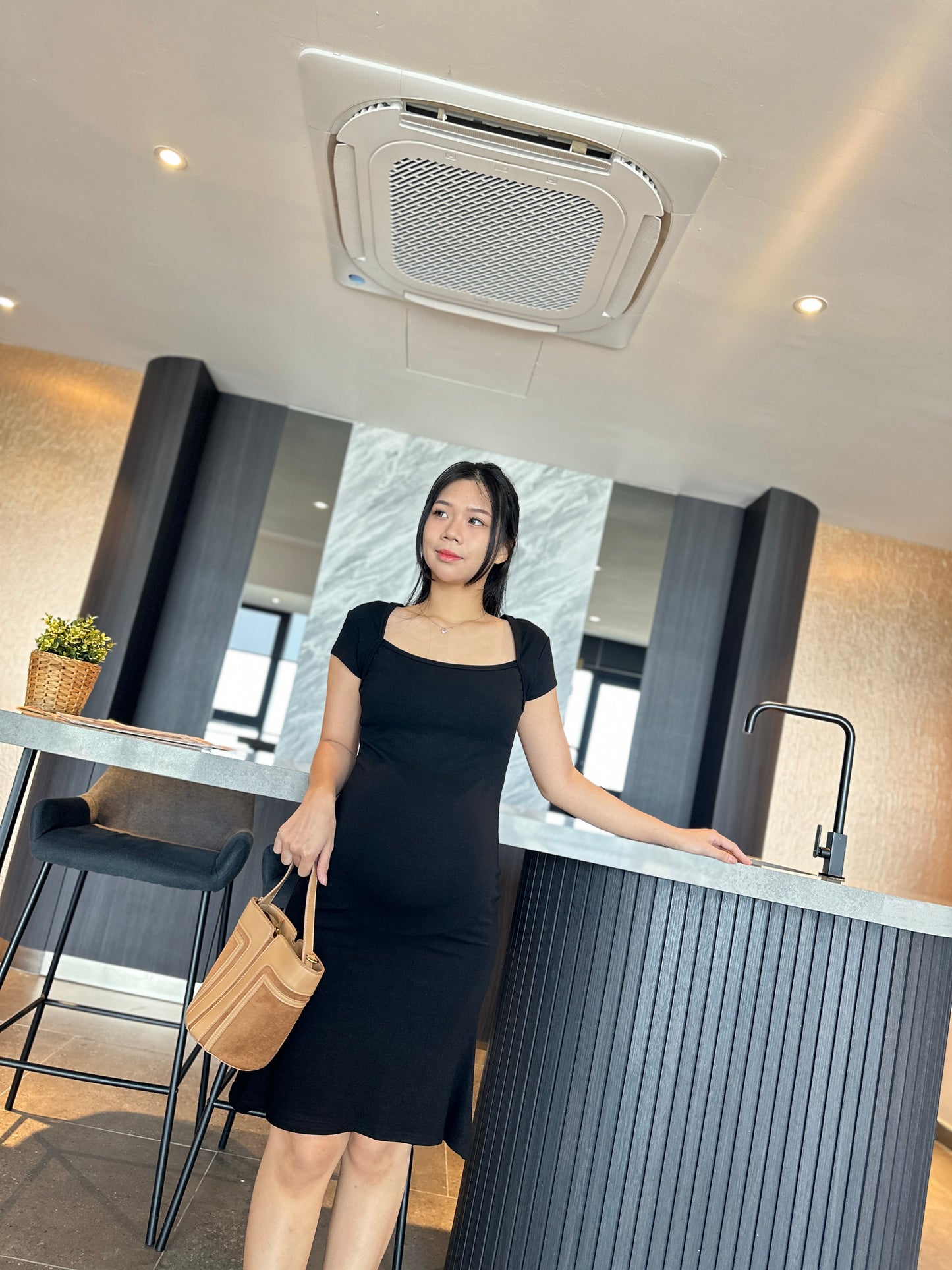 Melanie Fitted Cotton Dress