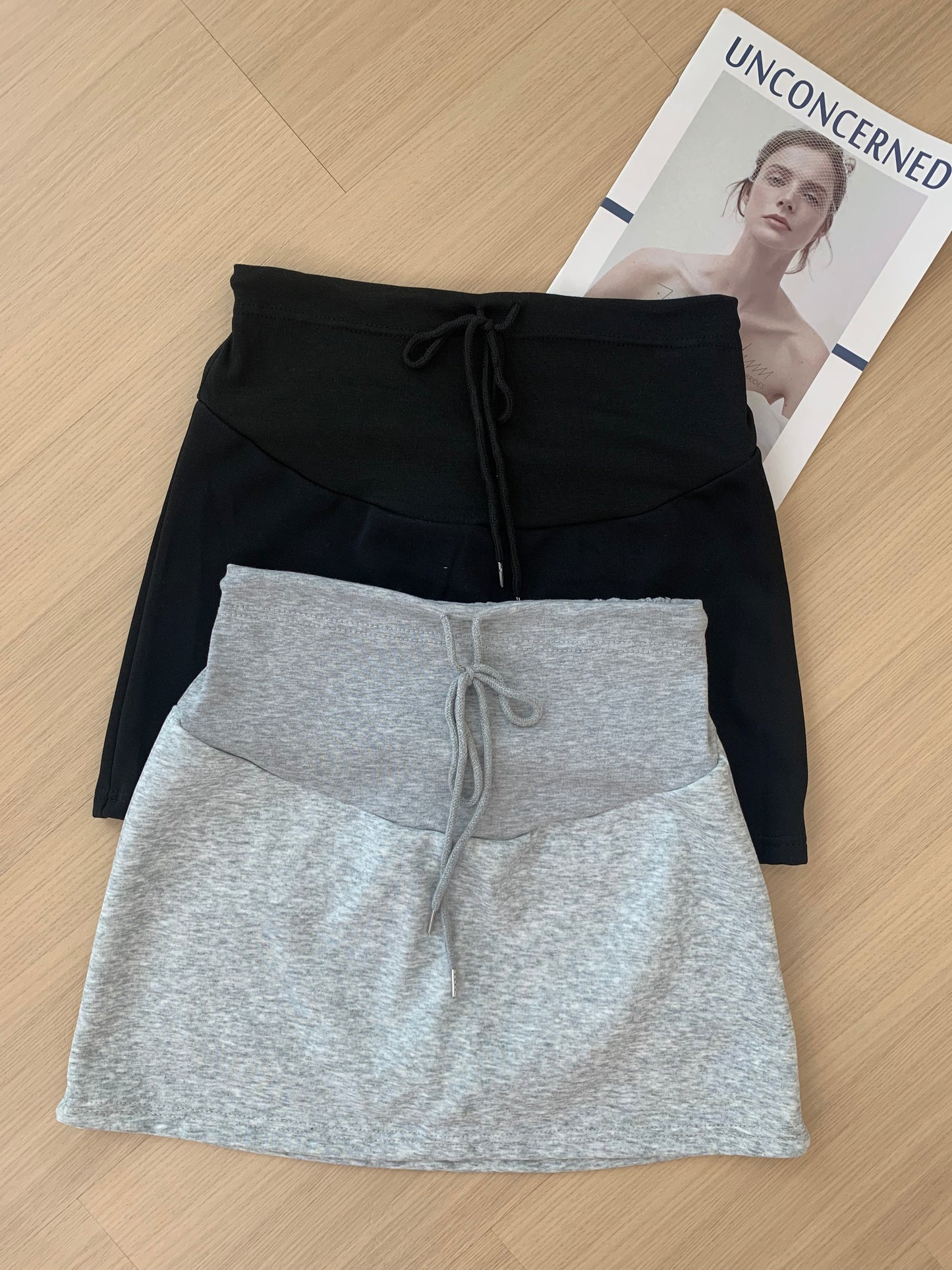 Shayne Cotton Casual Mini Skirt