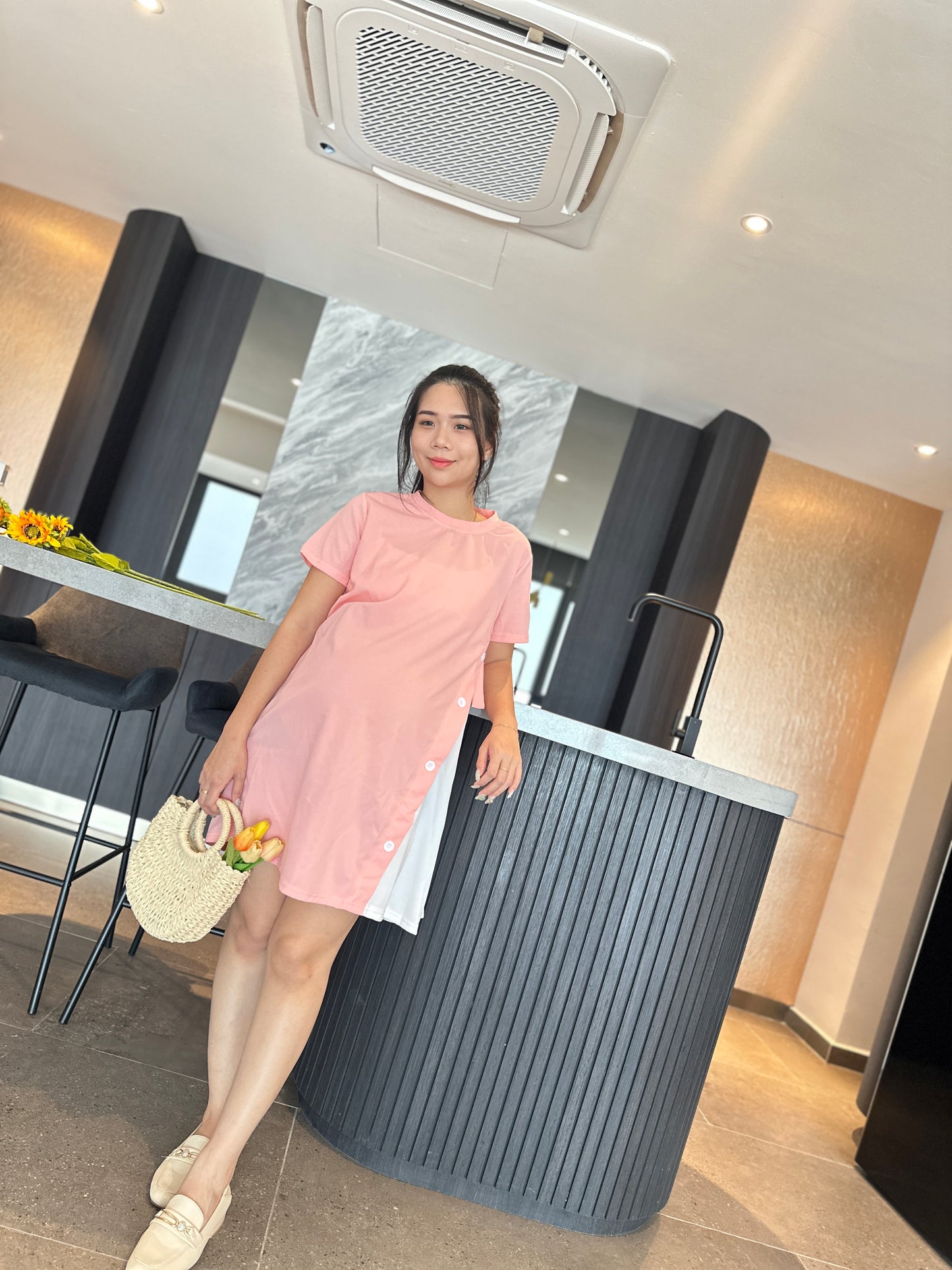 Yeera Summer Short Sleeve Dress